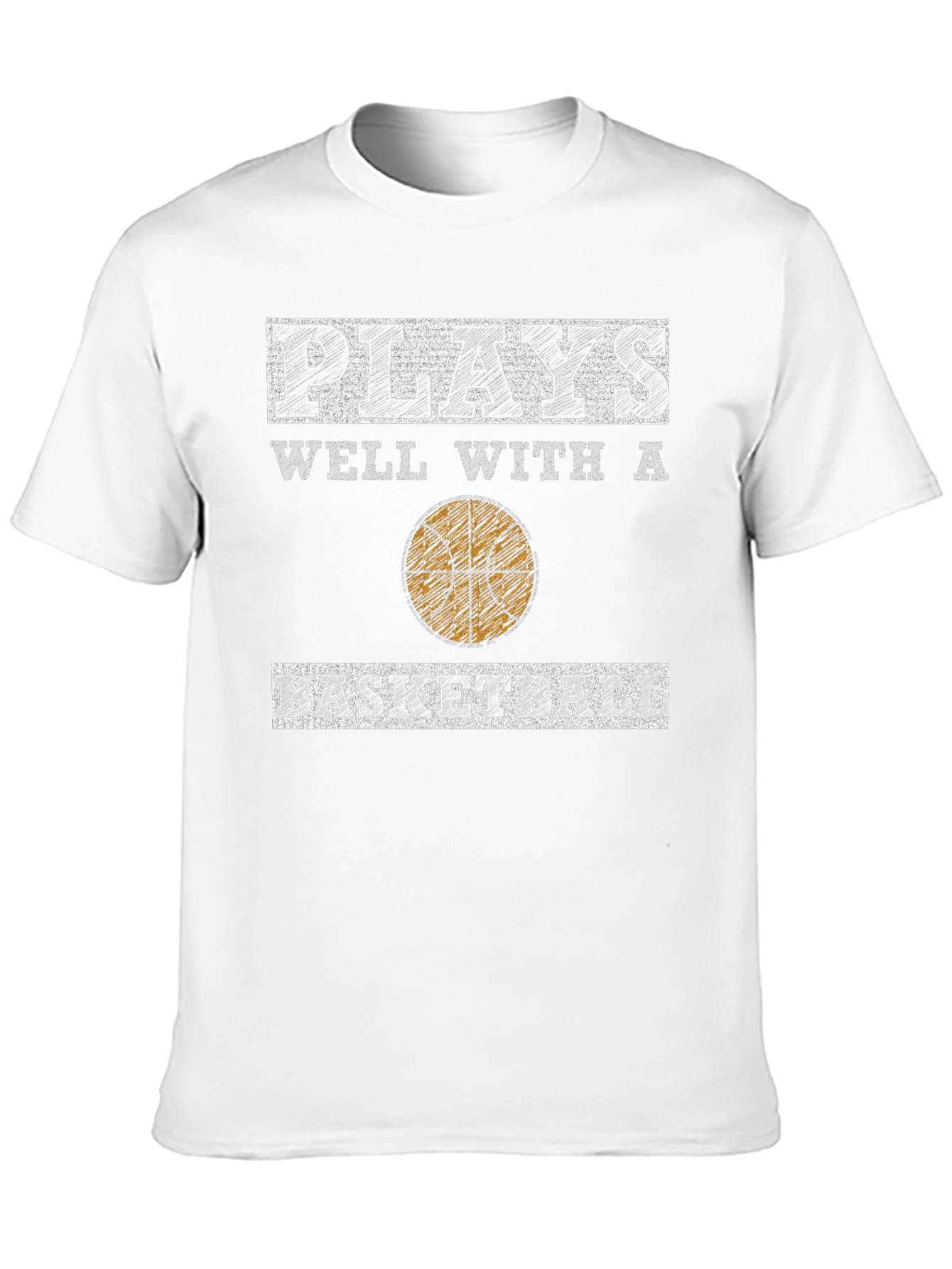 Plays Well With A Basketball Graphic Tee
