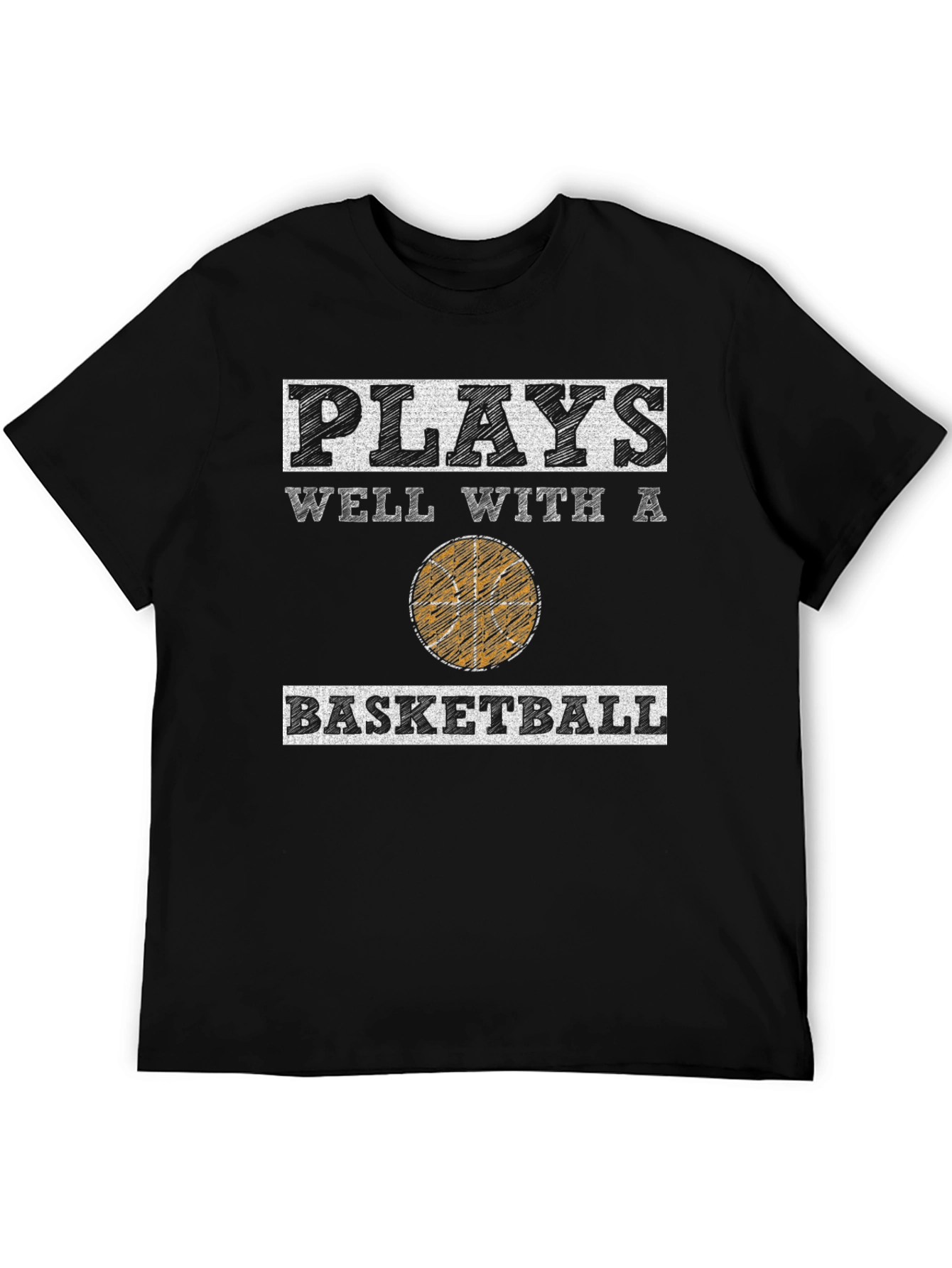 Plays Well With A Basketball Graphic Tee