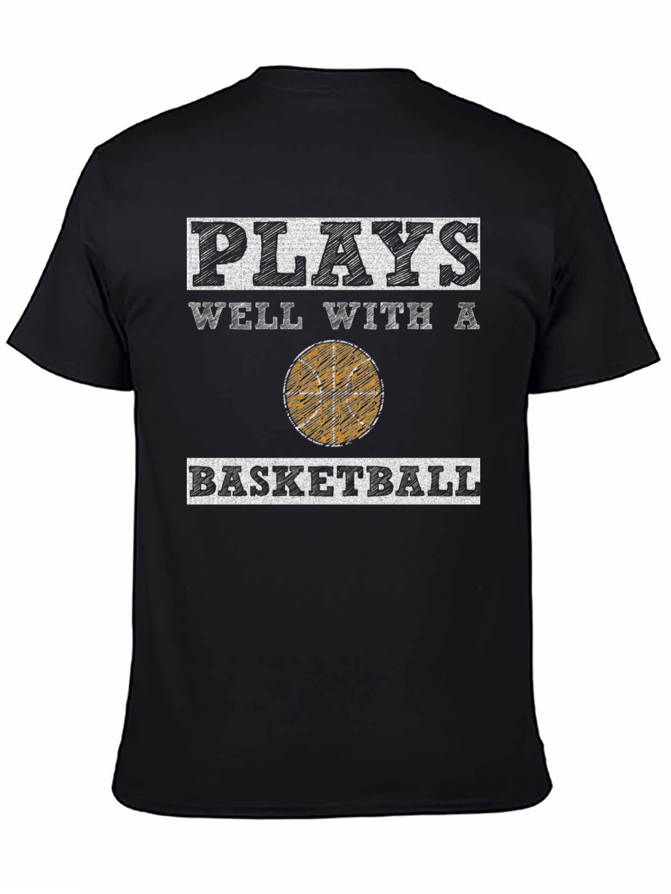 Plays Well With A Basketball Graphic Tee
