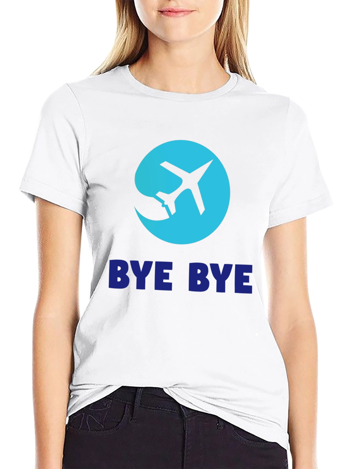 Bye Bye Airplane Graphic Tee - Black