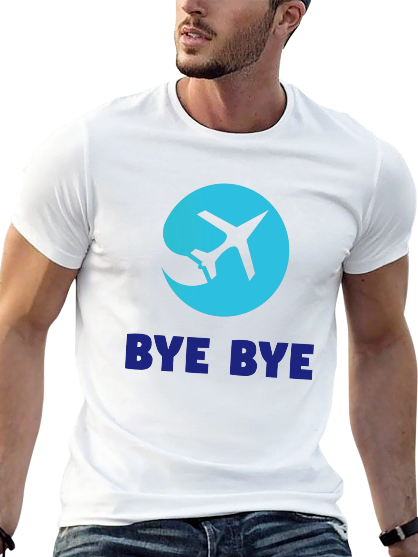 Bye Bye Airplane Graphic Tee - Black