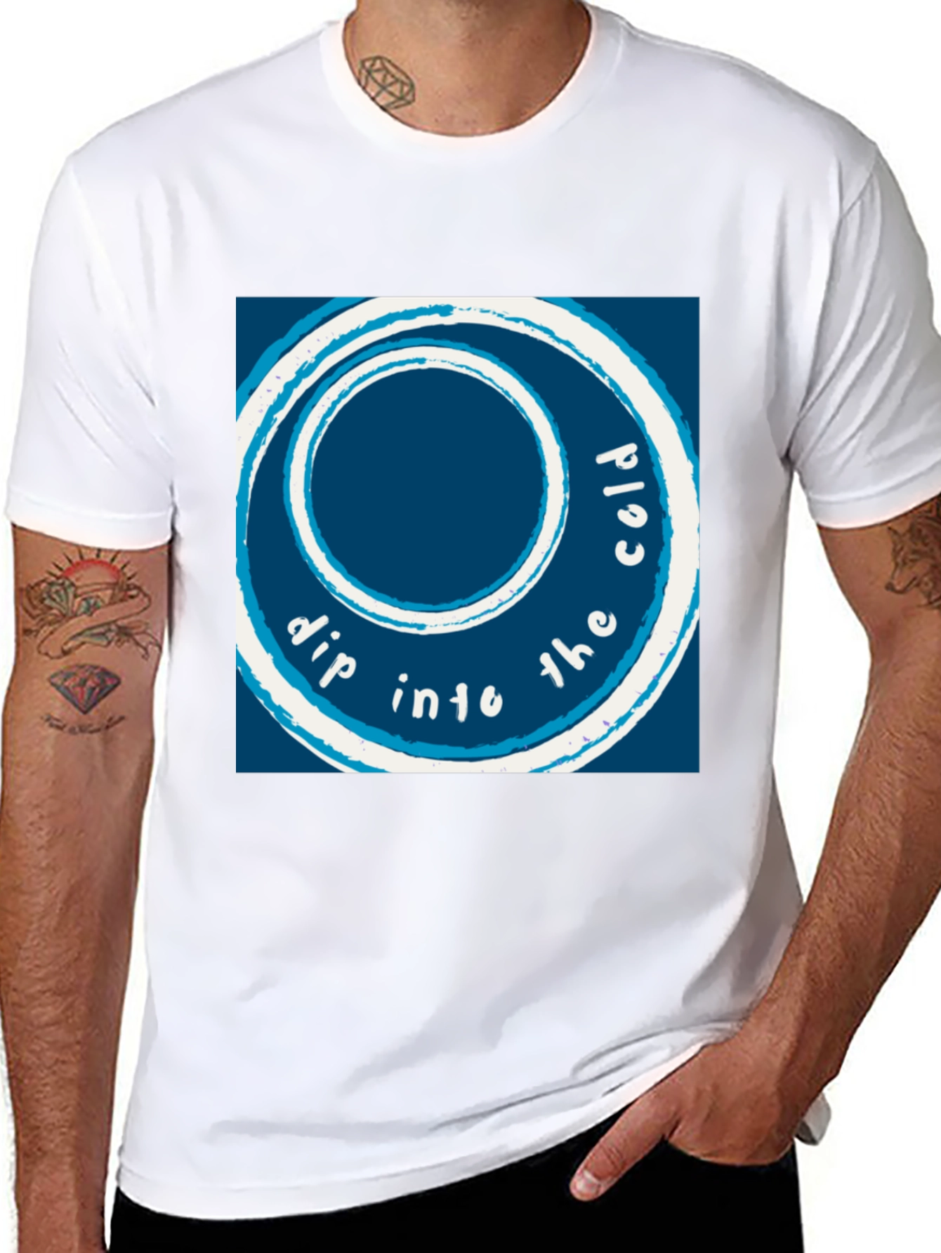Dip Into The Cold Graphic T-Shirt - Black