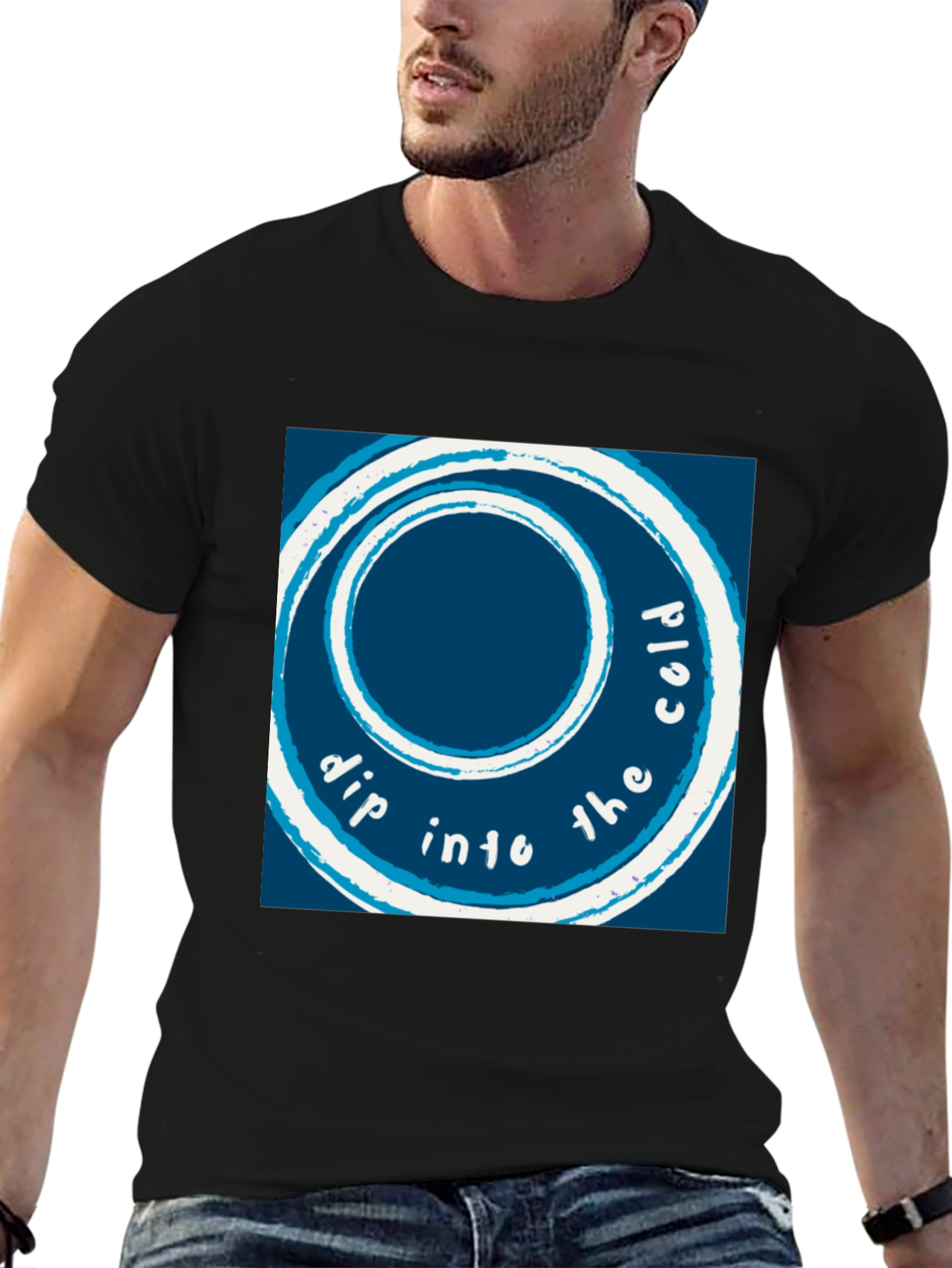 Dip Into The Cold Graphic T-Shirt - Black