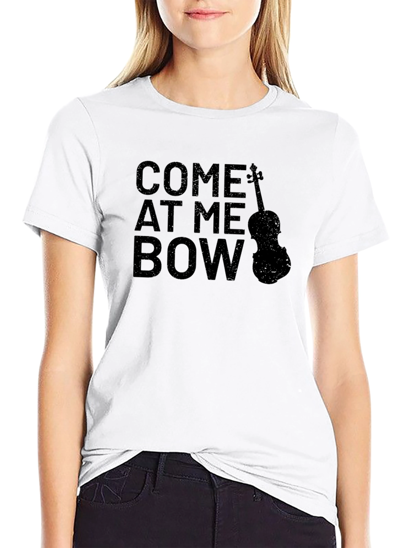 Come At Me Bow Graphic T-Shirt Musician Tee