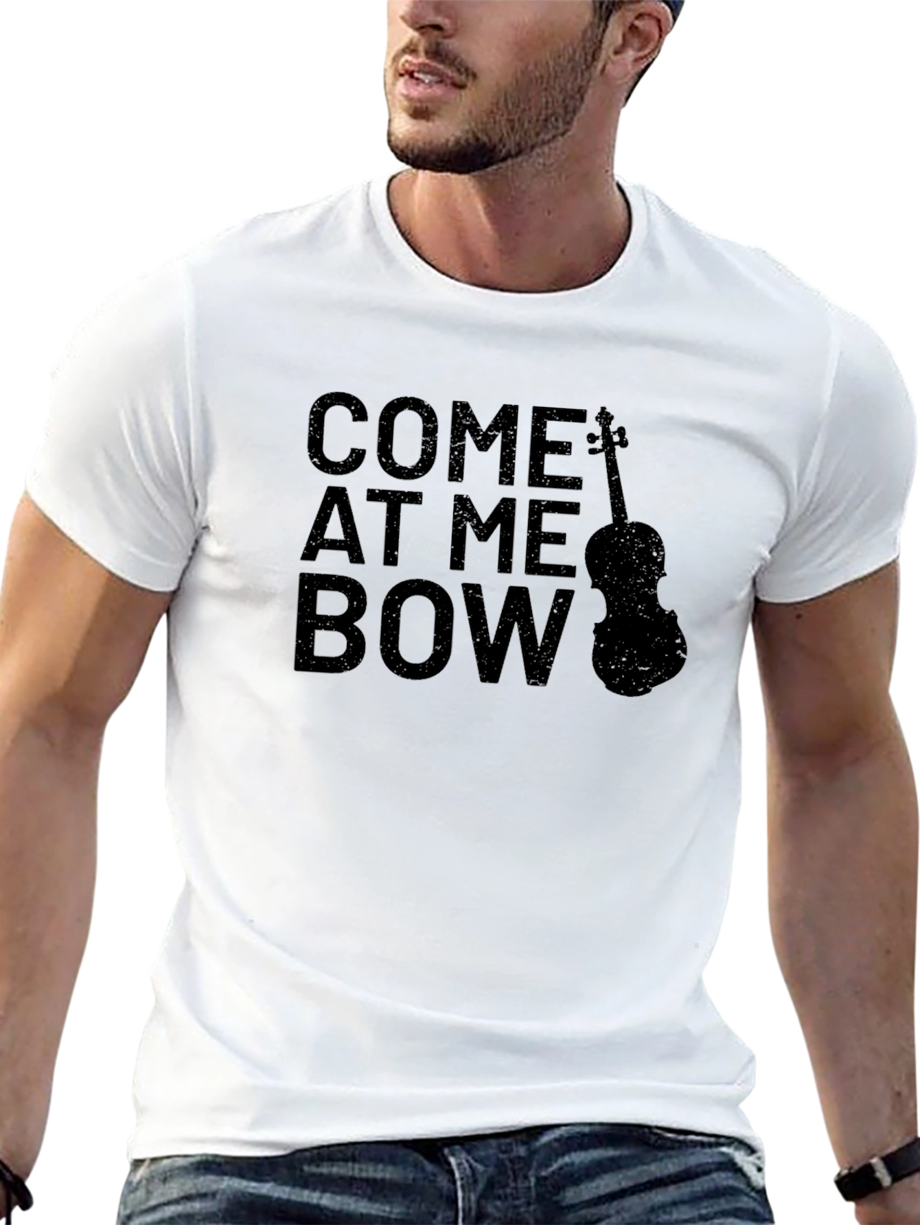 Come At Me Bow Graphic T-Shirt Musician Tee