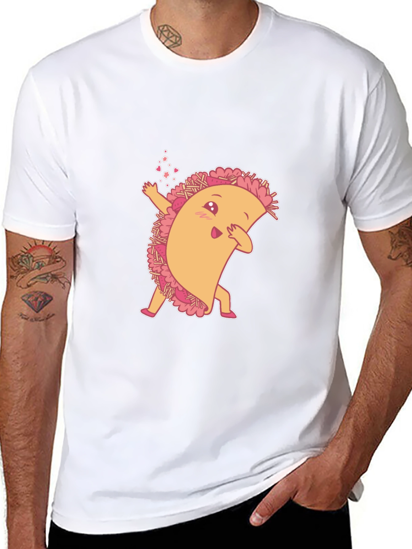 Dabbing Taco Black T-Shirt: Fun Foodie Fashion