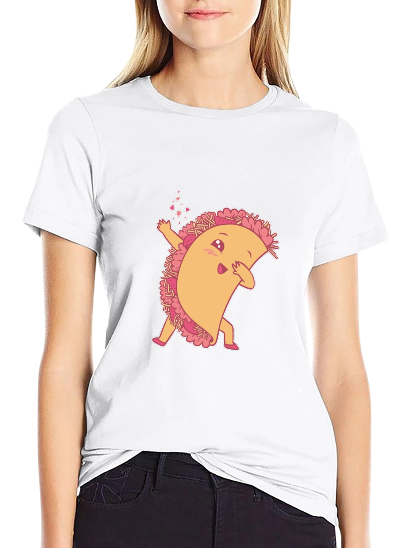 Dabbing Taco Black T-Shirt: Fun Foodie Fashion