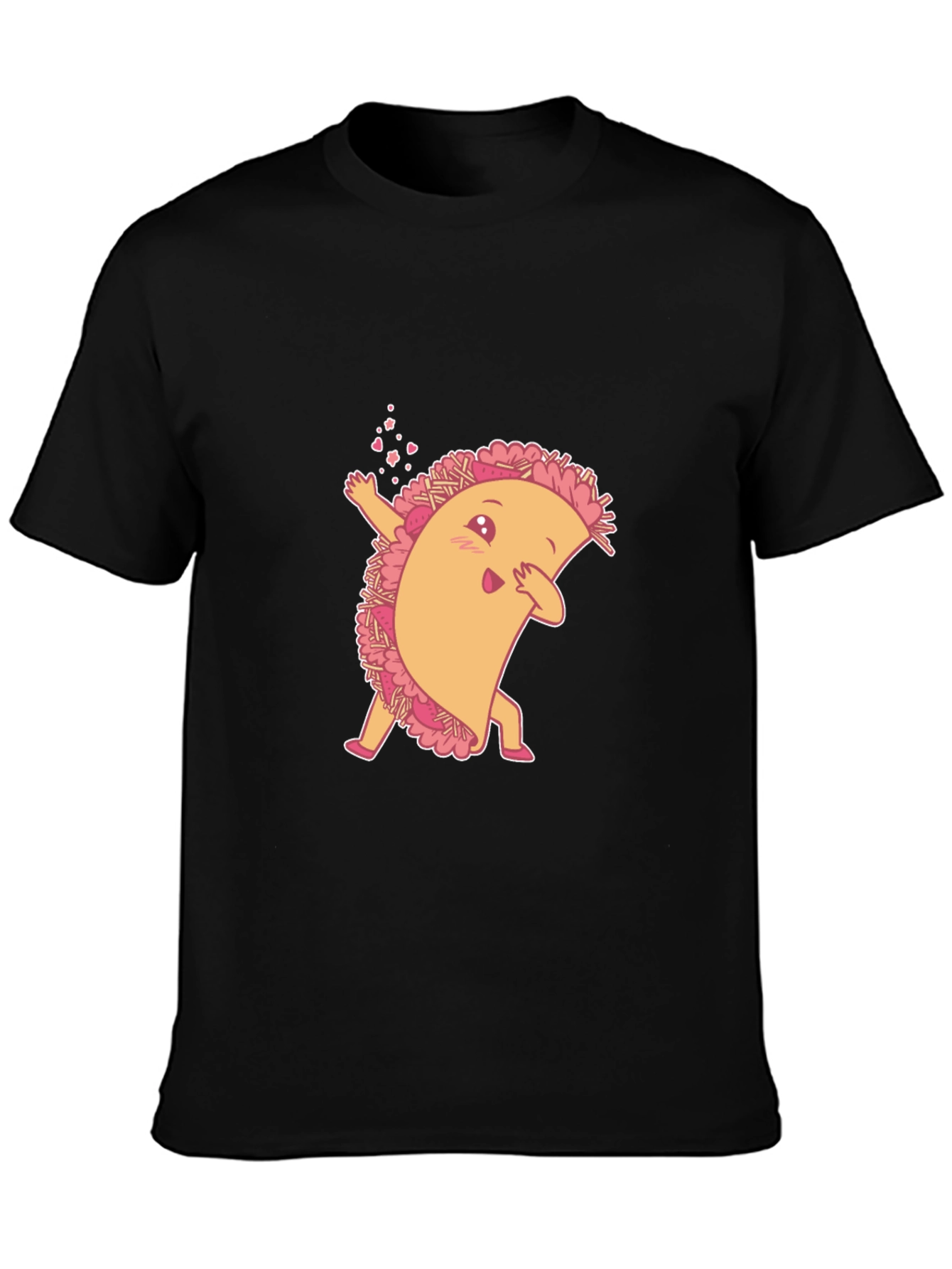 Dabbing Taco Black T-Shirt: Fun Foodie Fashion
