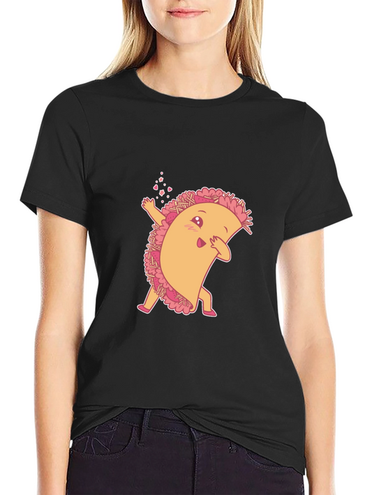 Dabbing Taco Black T-Shirt: Fun Foodie Fashion