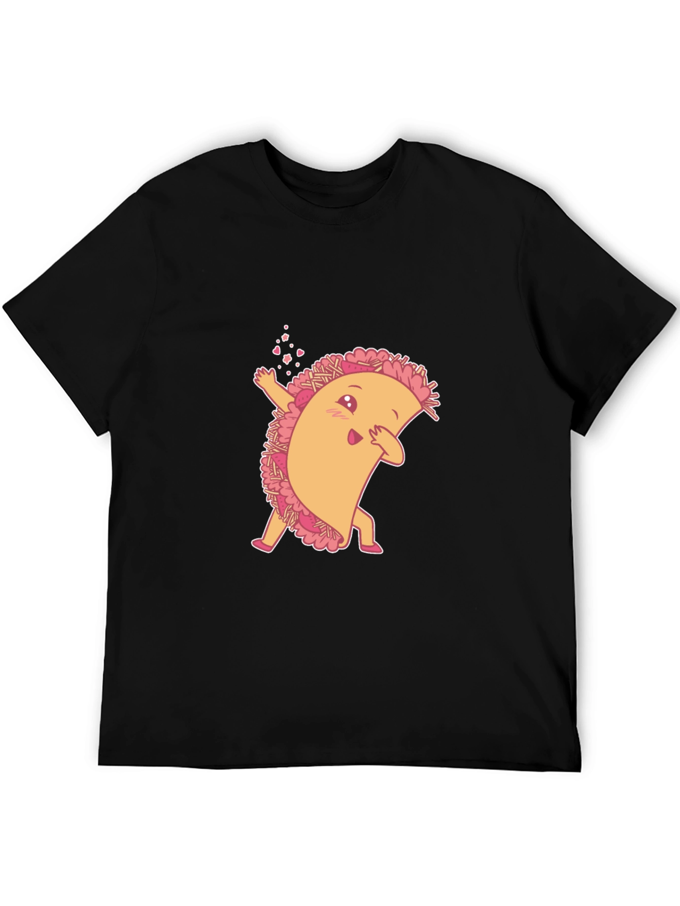 Dabbing Taco Black T-Shirt: Fun Foodie Fashion