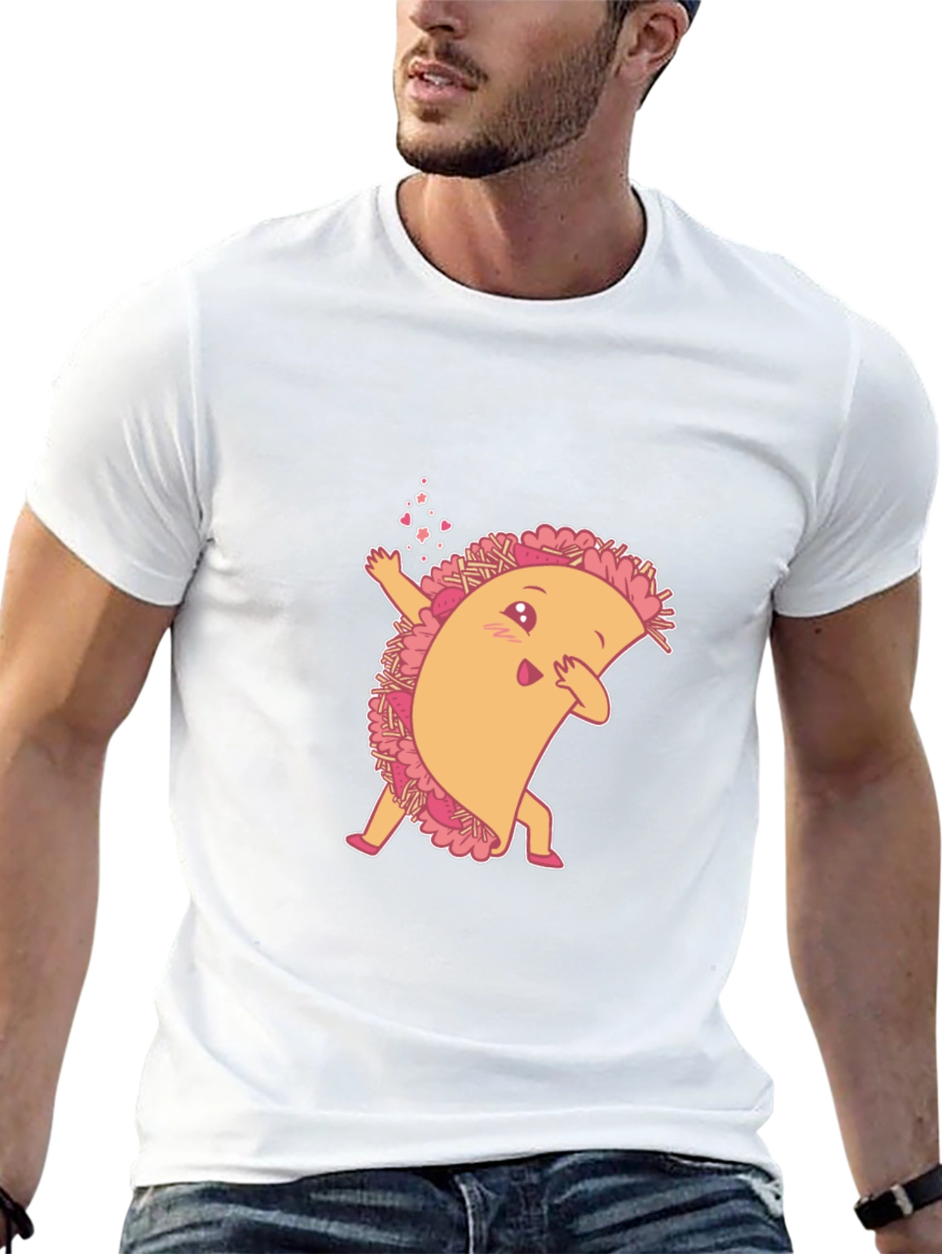 Dabbing Taco Black T-Shirt: Fun Foodie Fashion