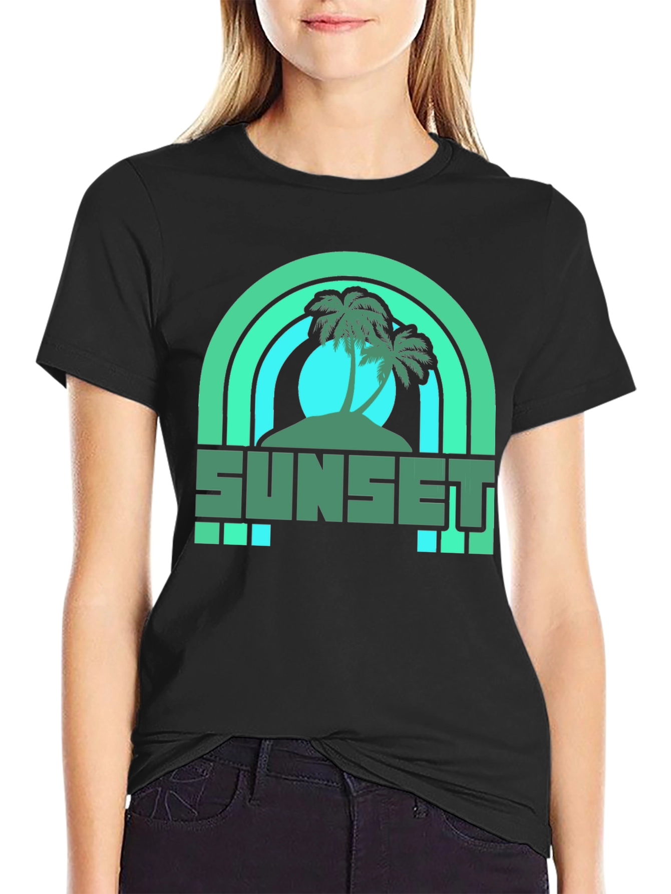 Sunset Palm Graphic Tee