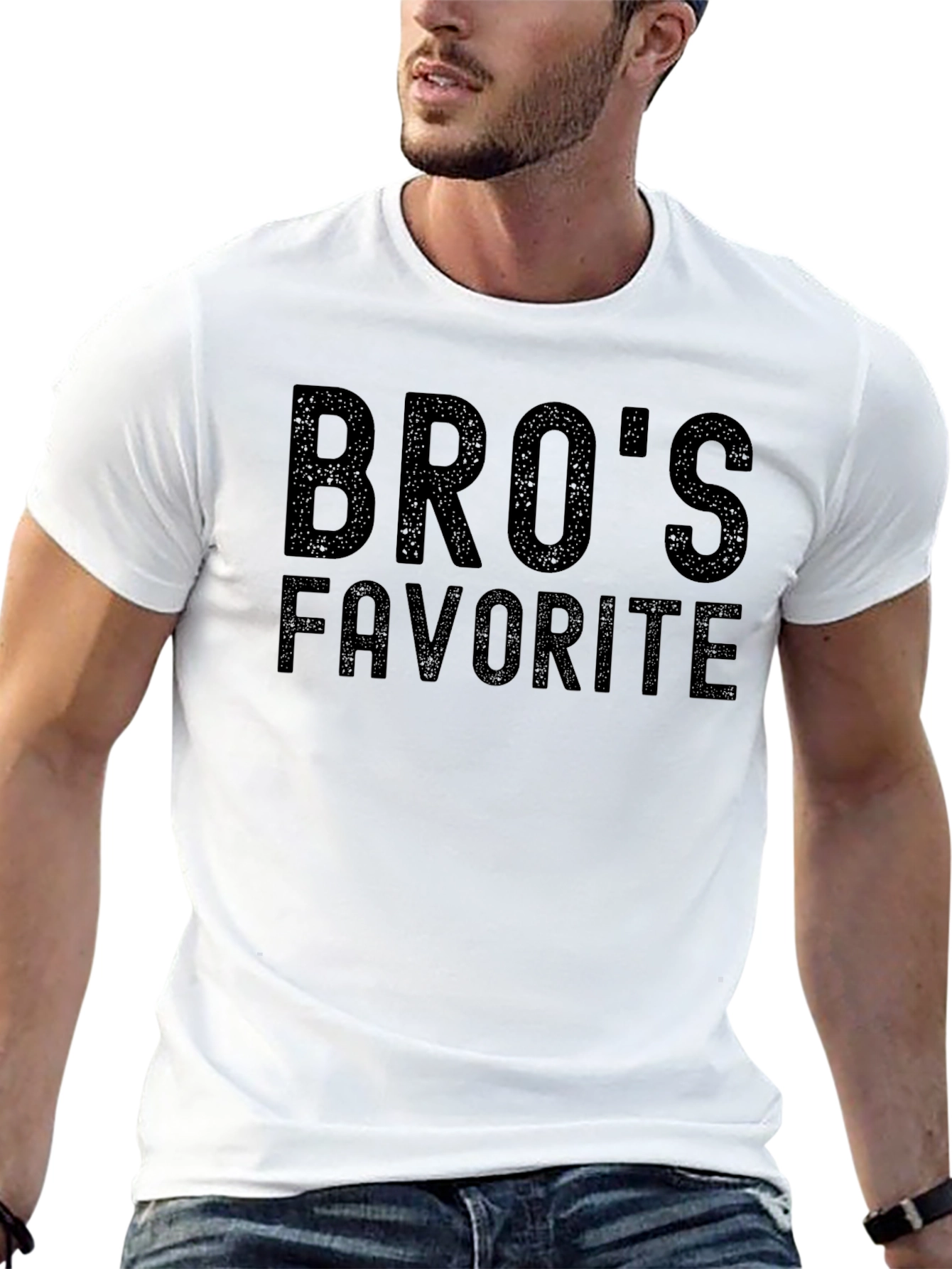 Bros Favorite Graphic T-Shirt - Black Cotton Tee