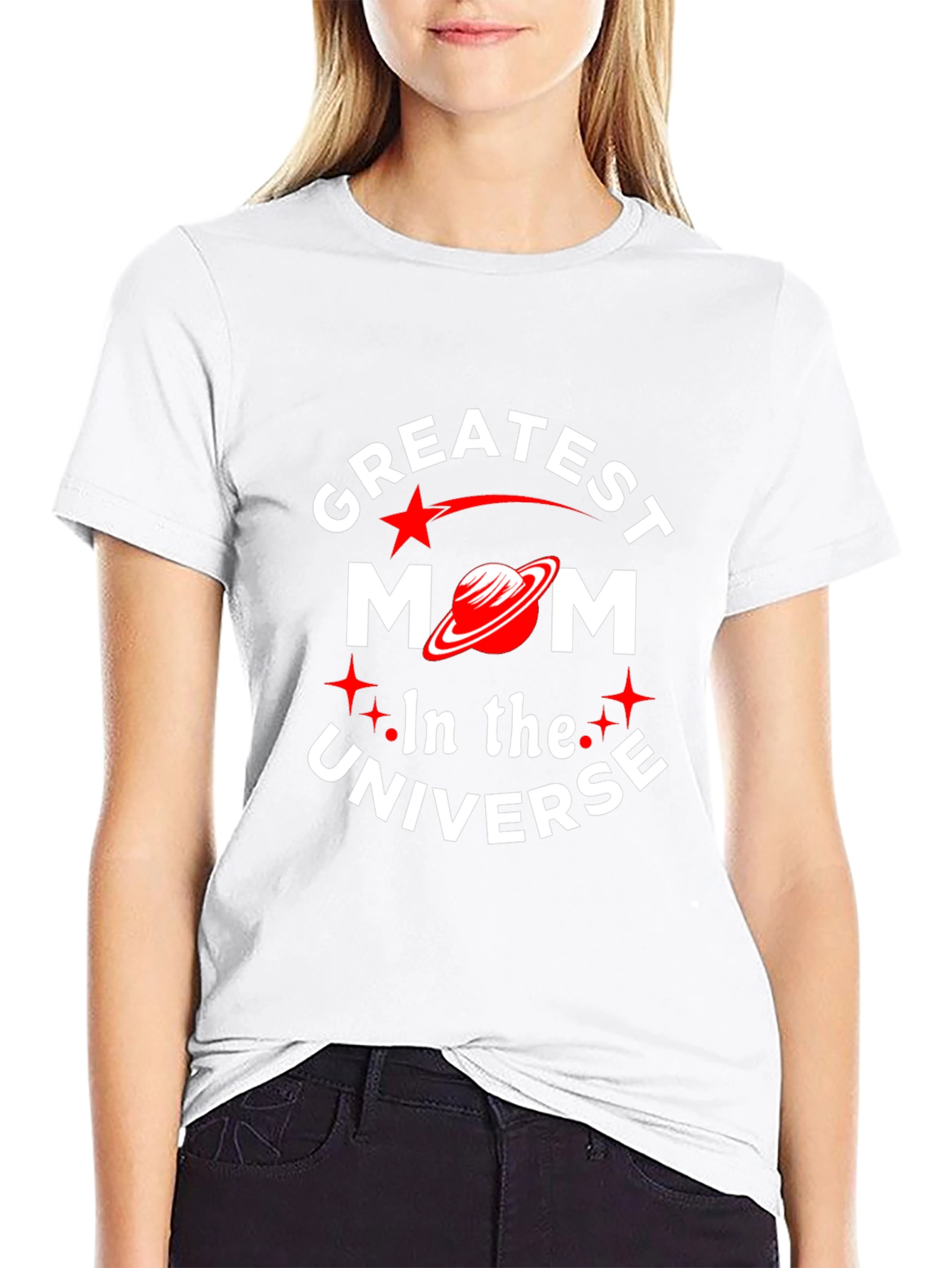 Greatest Mom in the Universe T-Shirt - Black