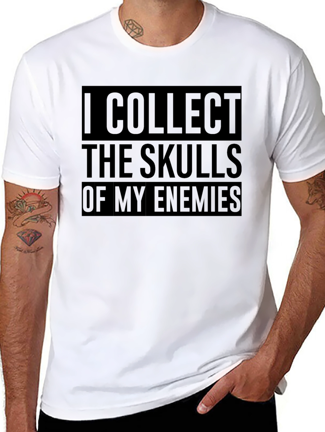 I Collect Skulls T-Shirt - Black Graphic Tee
