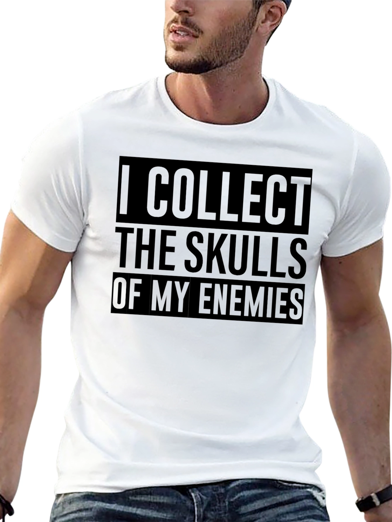 I Collect Skulls T-Shirt - Black Graphic Tee