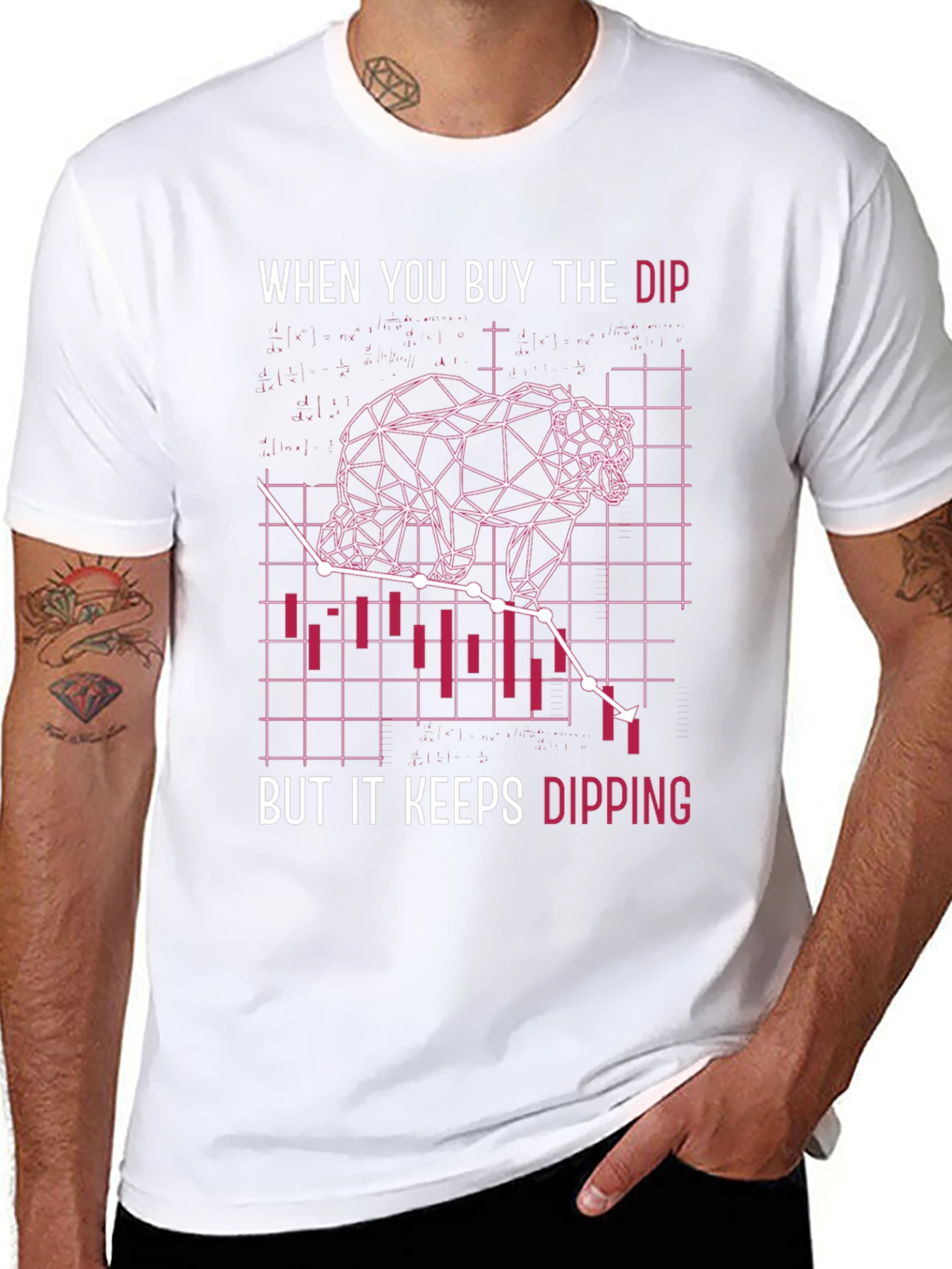 Buy the Dip Stock Market Bear T-Shirt