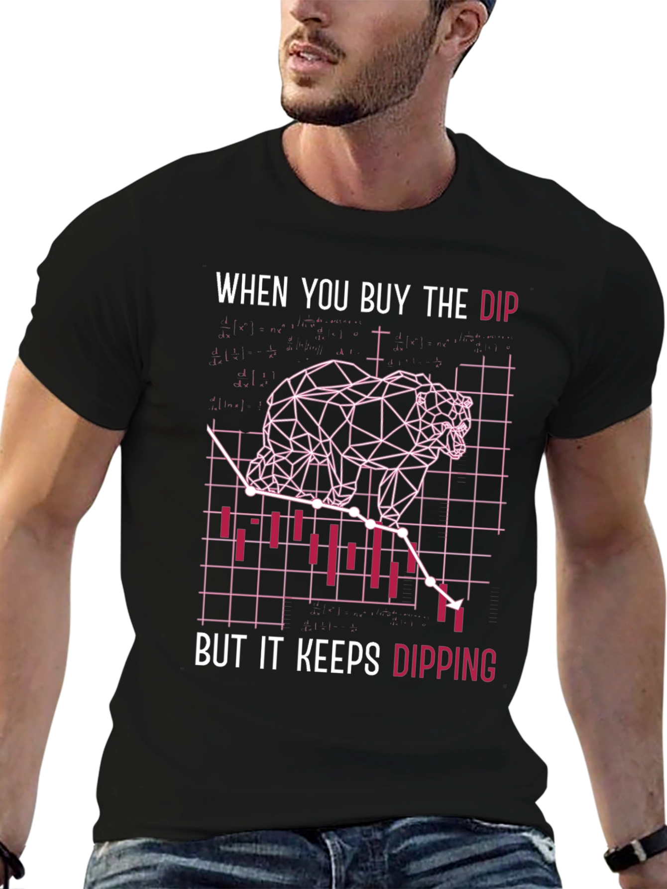 Buy the Dip Stock Market Bear T-Shirt