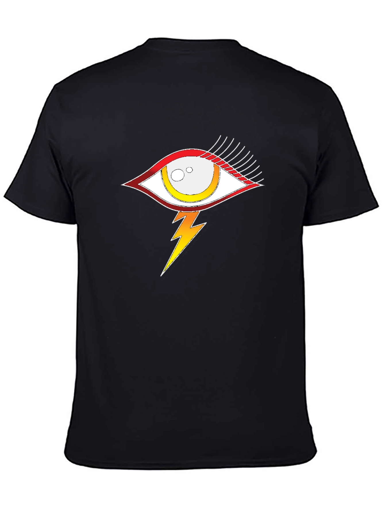 Eye and Lightning Bolt Graphic T-Shirt