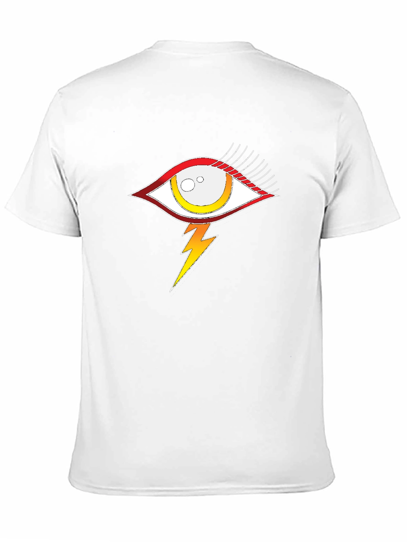 Eye and Lightning Bolt Graphic T-Shirt