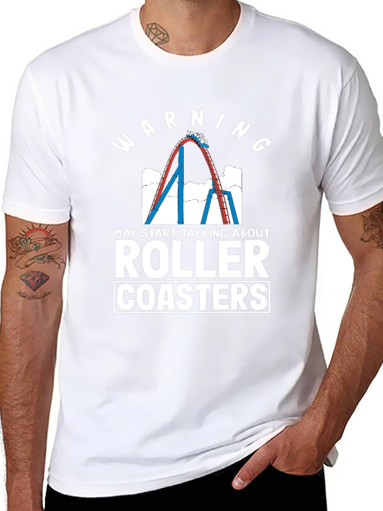 Warning Roller Coasters T-Shirt