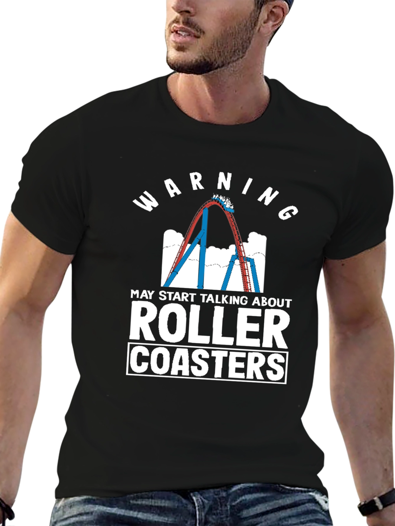 Warning Roller Coasters T-Shirt