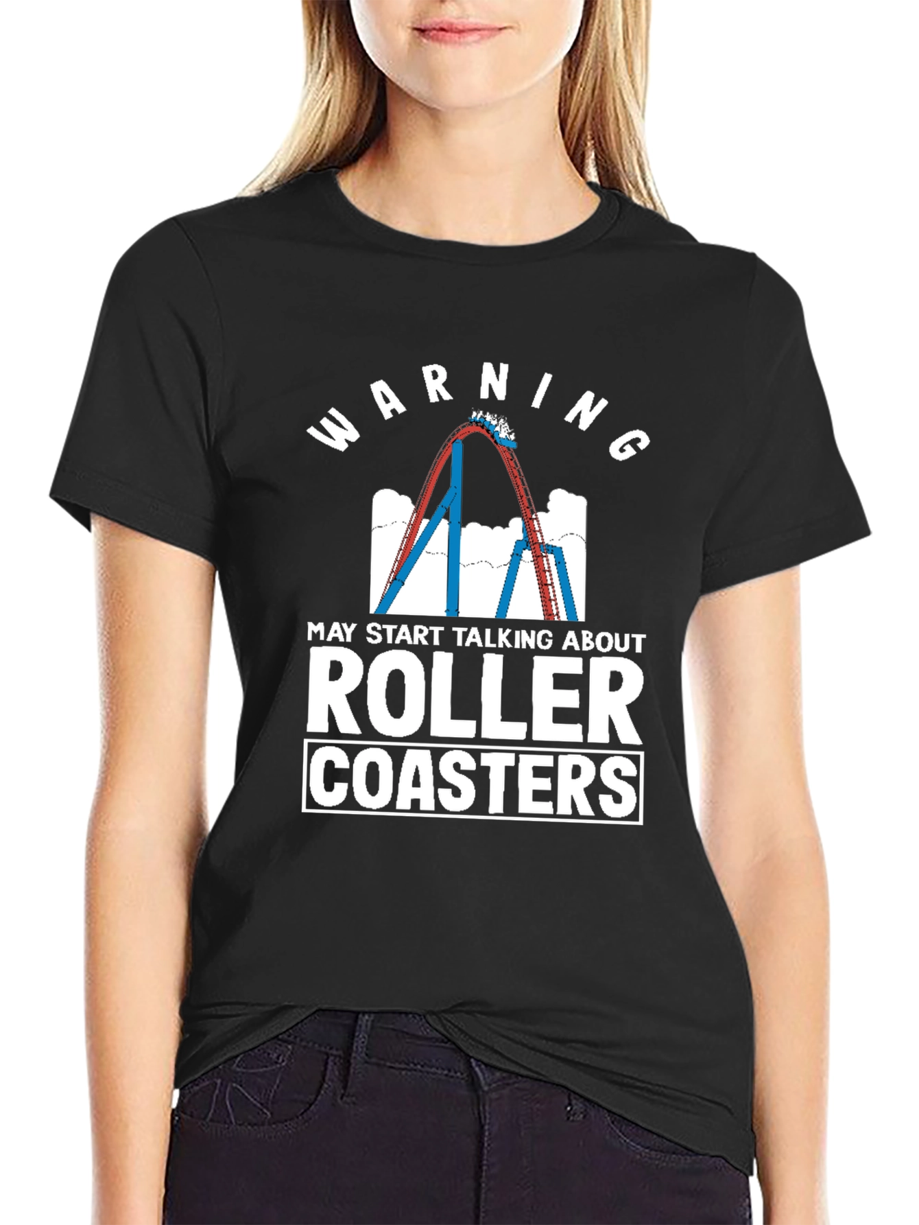 Warning Roller Coasters T-Shirt