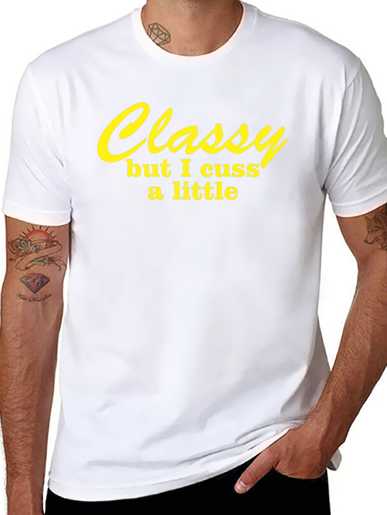 Classy But I Cuss A Little Black T-Shirt