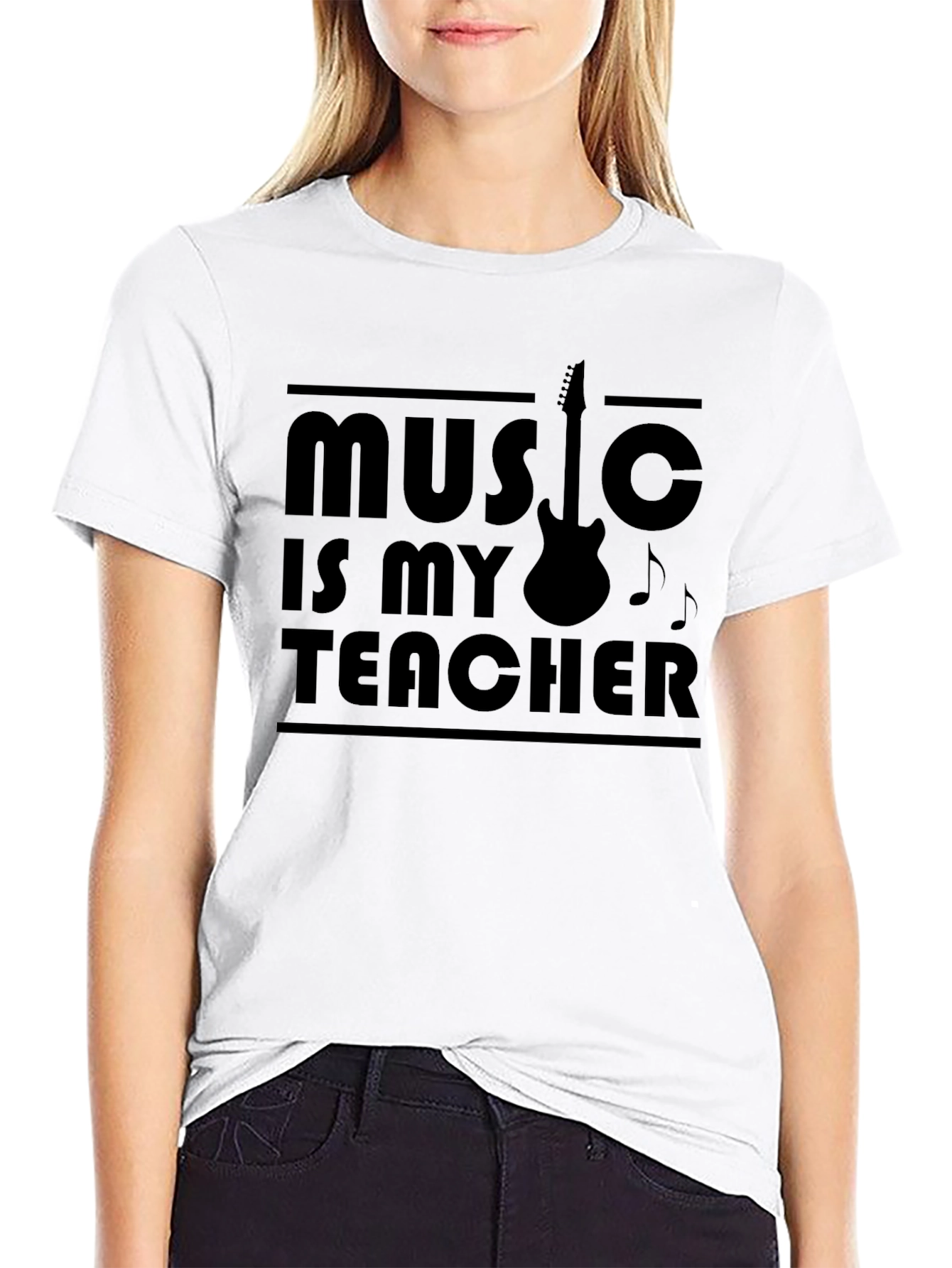 Music is My Teacher Graphic T-Shirt