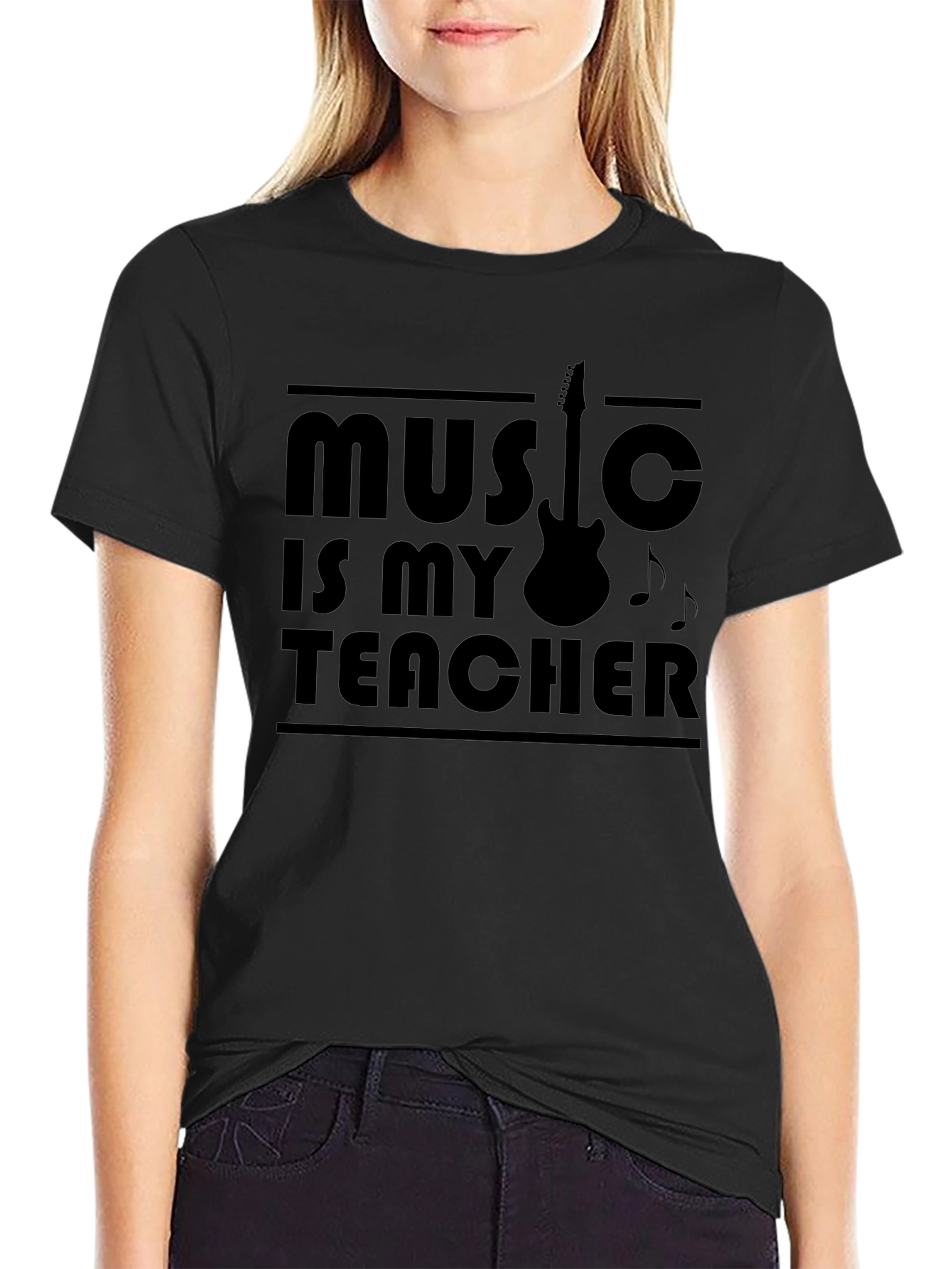 Music is My Teacher Graphic T-Shirt