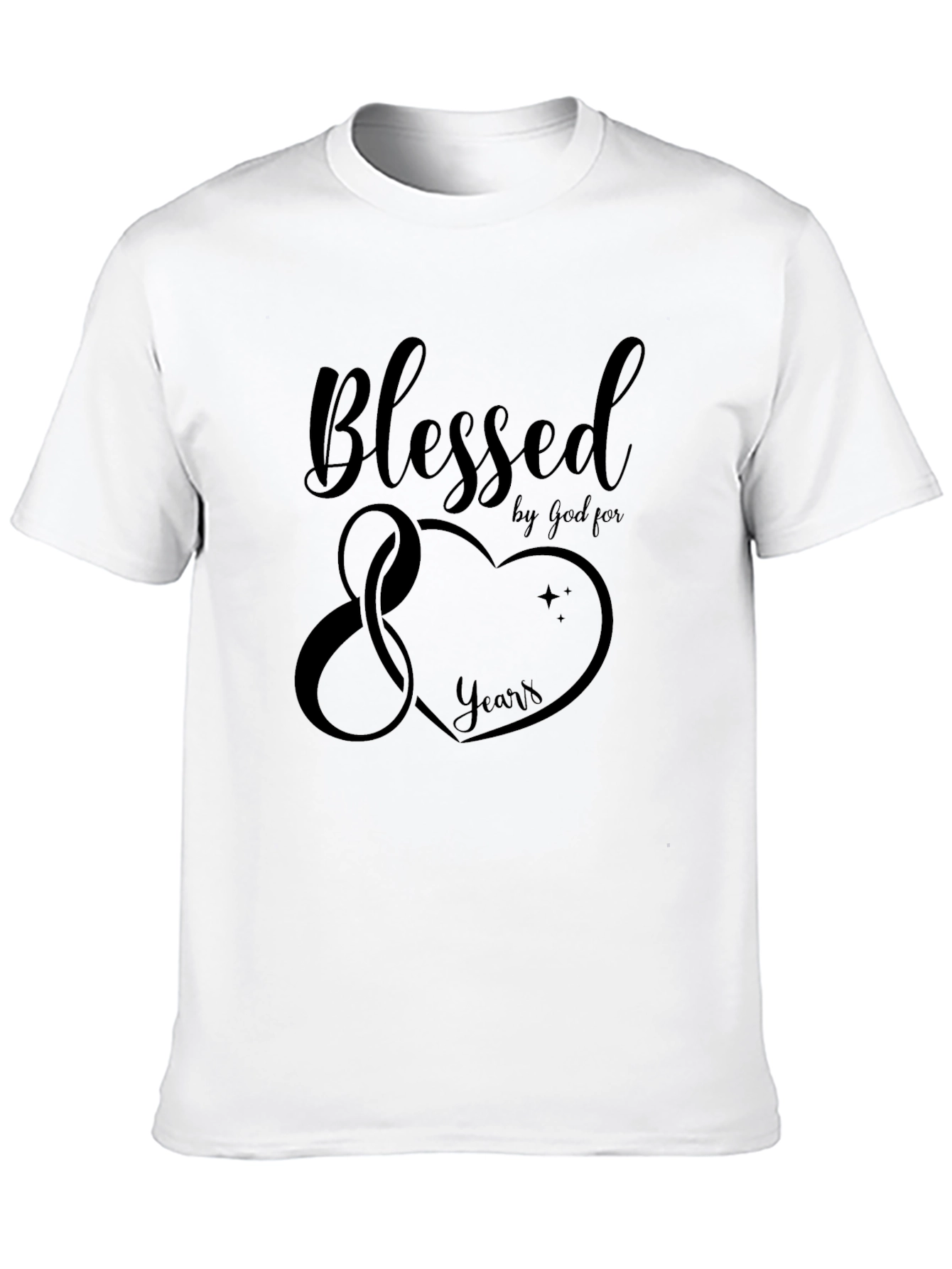 Blessed by God 80 Years Graphic T-Shirt