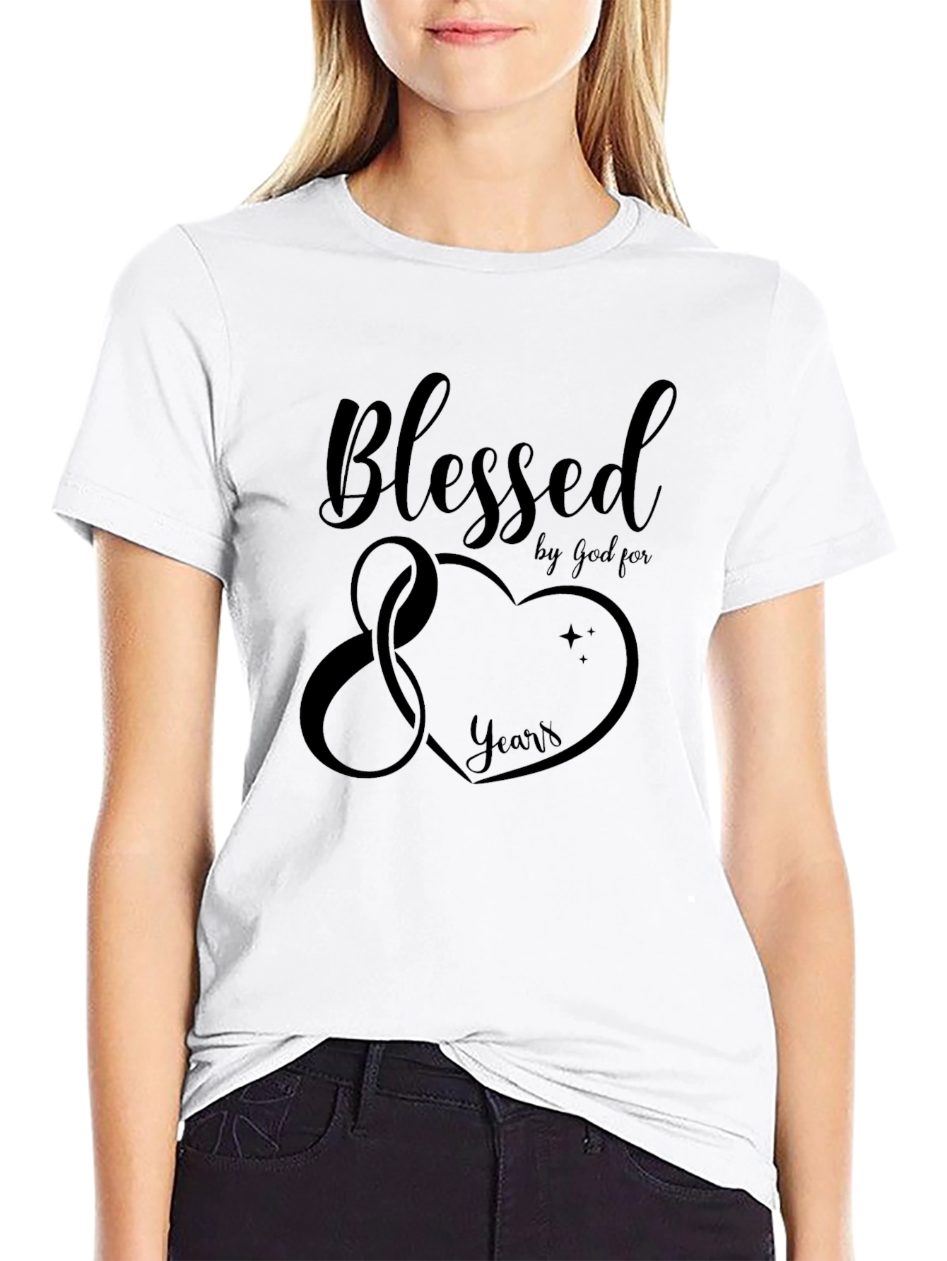 Blessed by God 80 Years Graphic T-Shirt