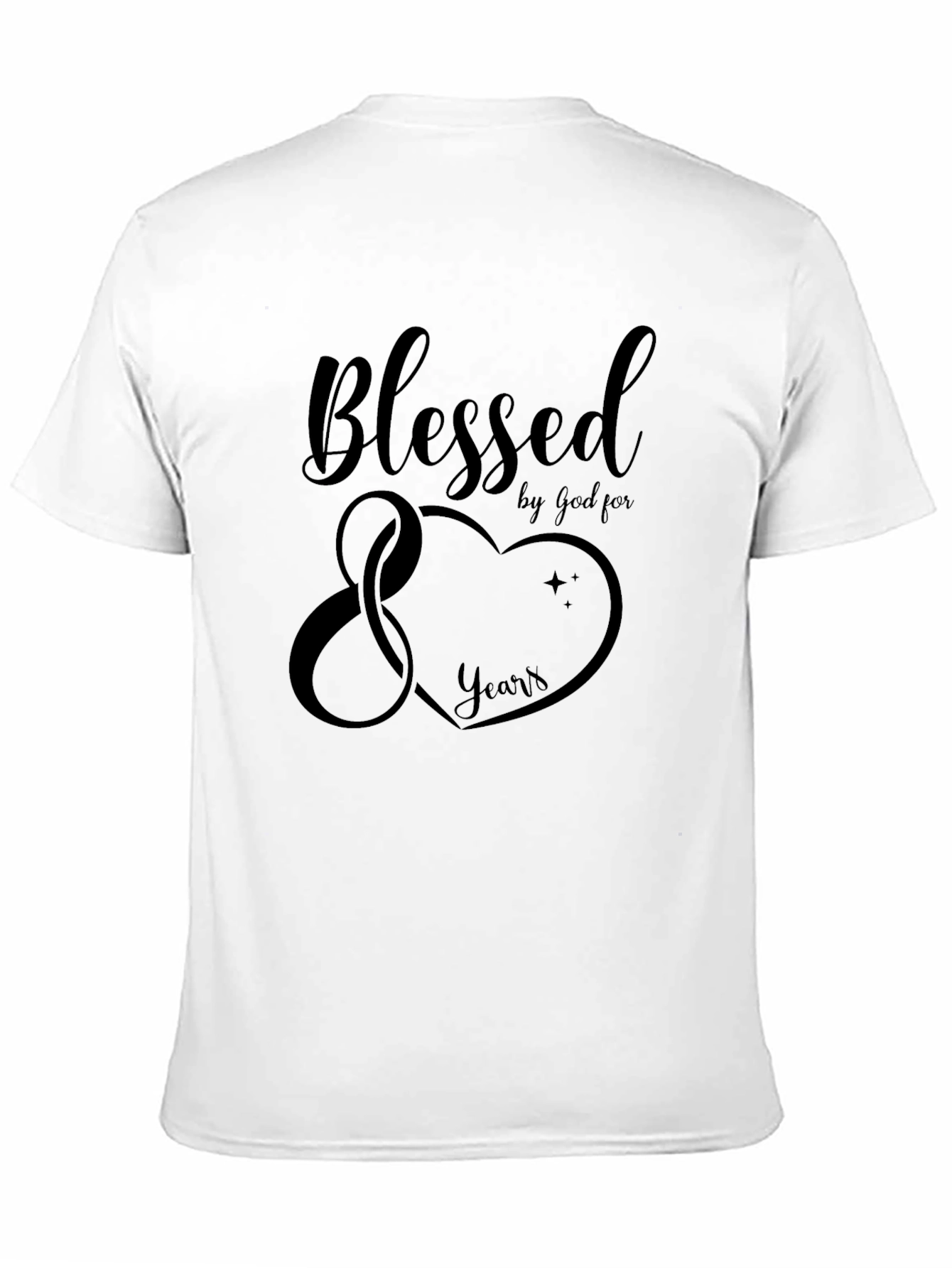 Blessed by God 80 Years Graphic T-Shirt