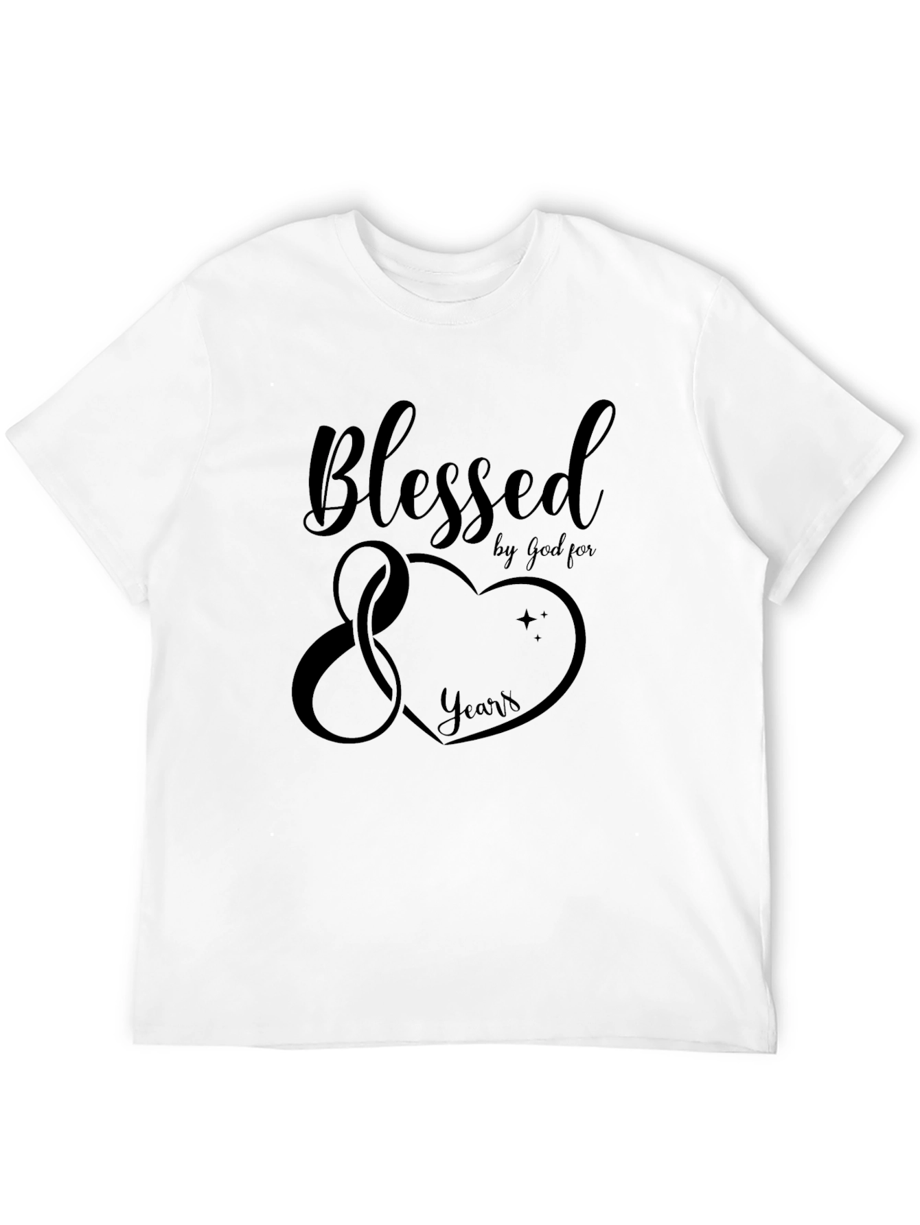 Blessed by God 80 Years Graphic T-Shirt