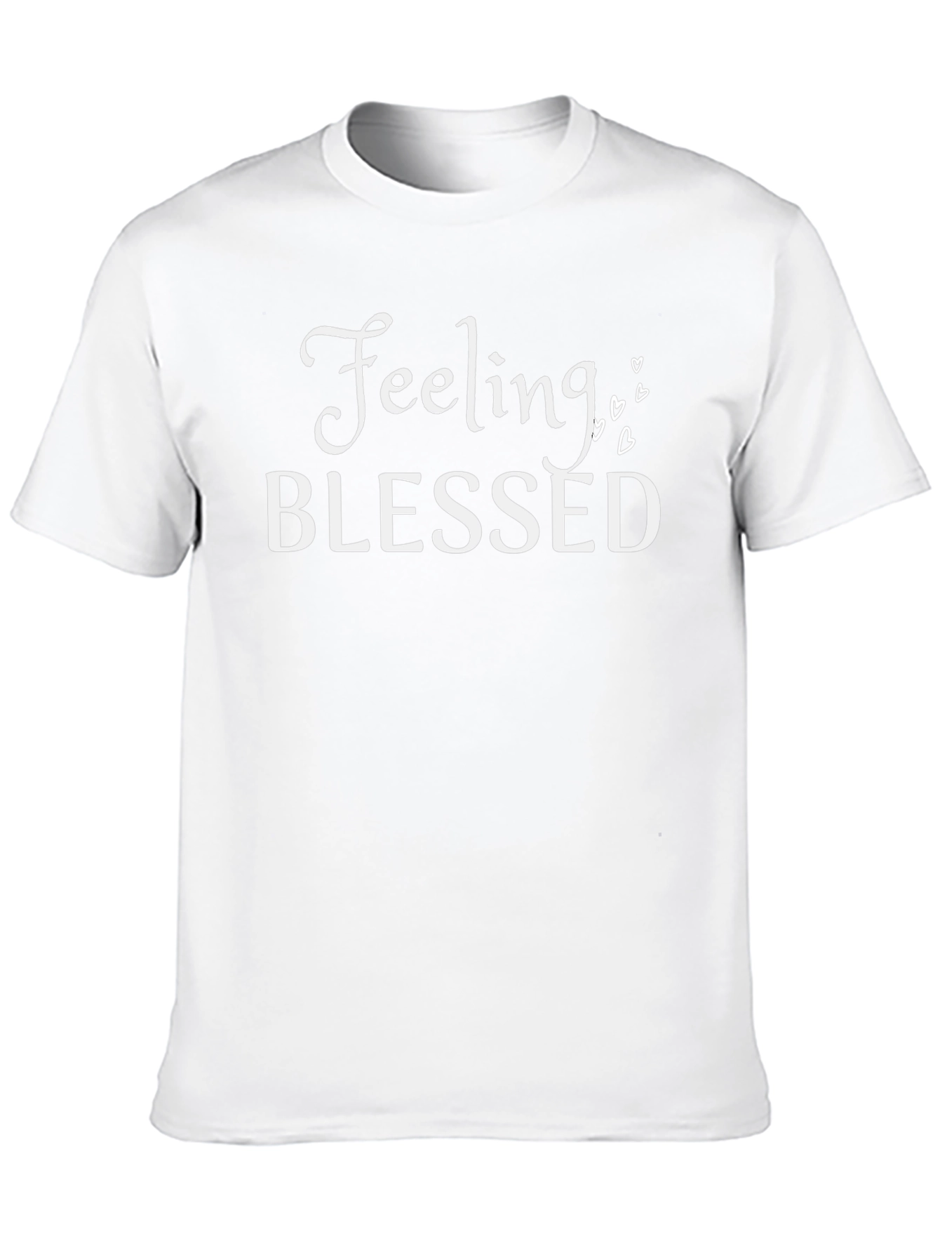 Feeling Blessed Black Graphic T-Shirt