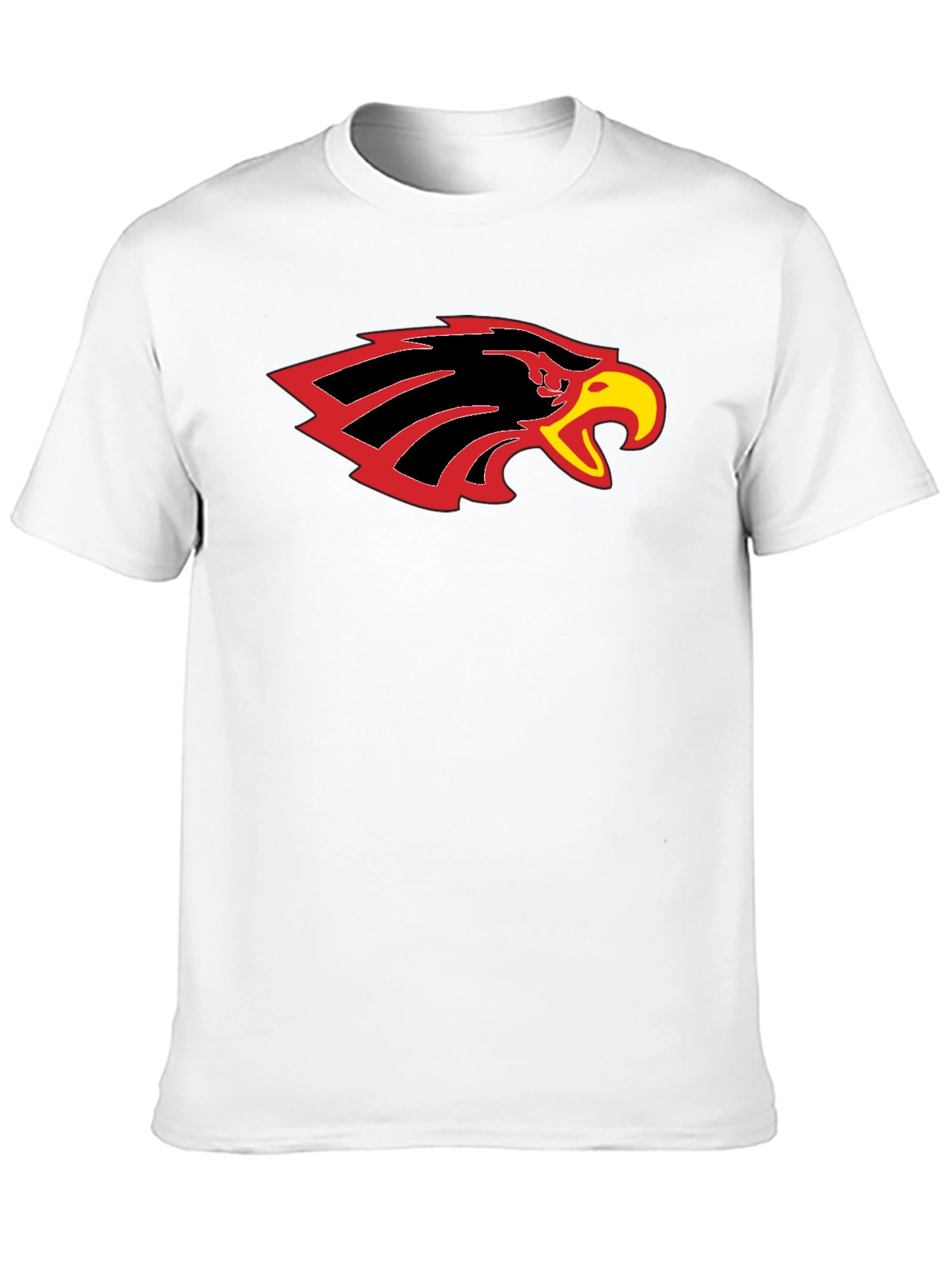 Black T-Shirt with Eagle Head Graphic