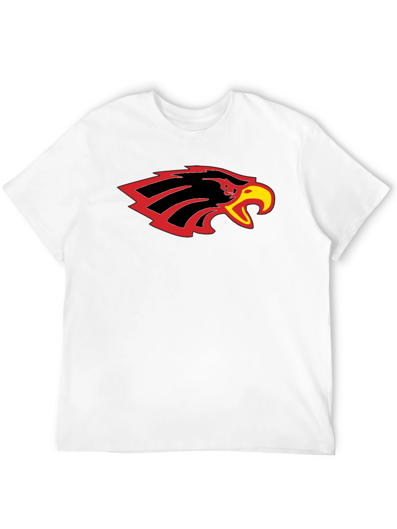 Black T-Shirt with Eagle Head Graphic