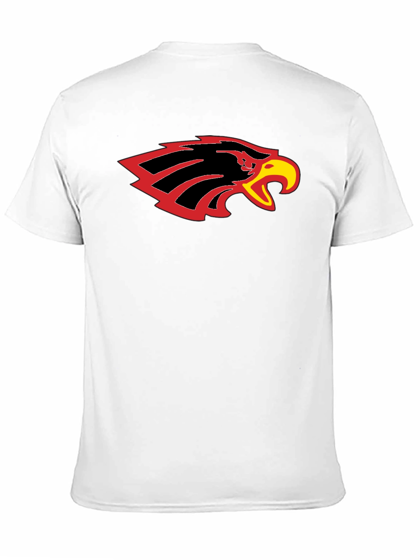 Black T-Shirt with Eagle Head Graphic