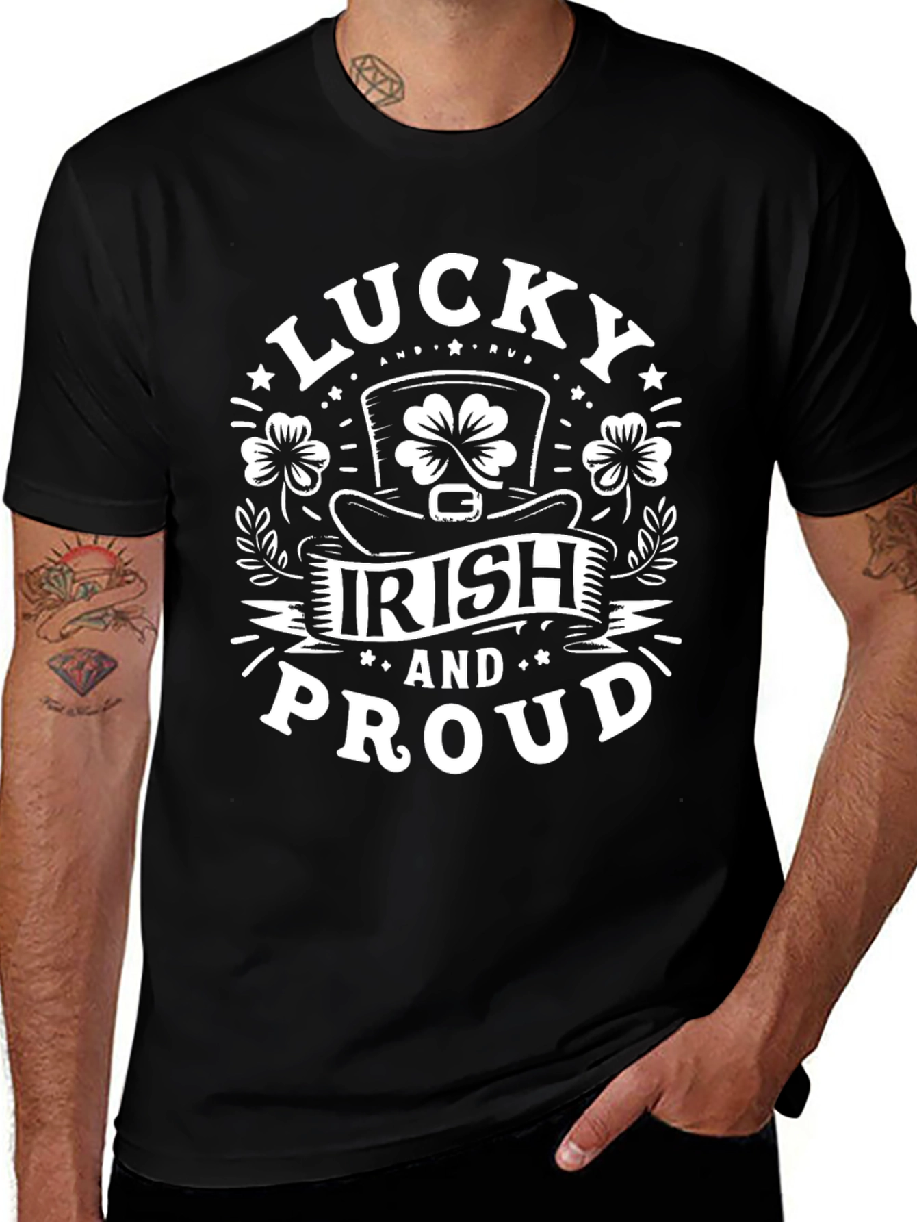 Lucky Irish and Proud St. Patricks Day T-Shirt