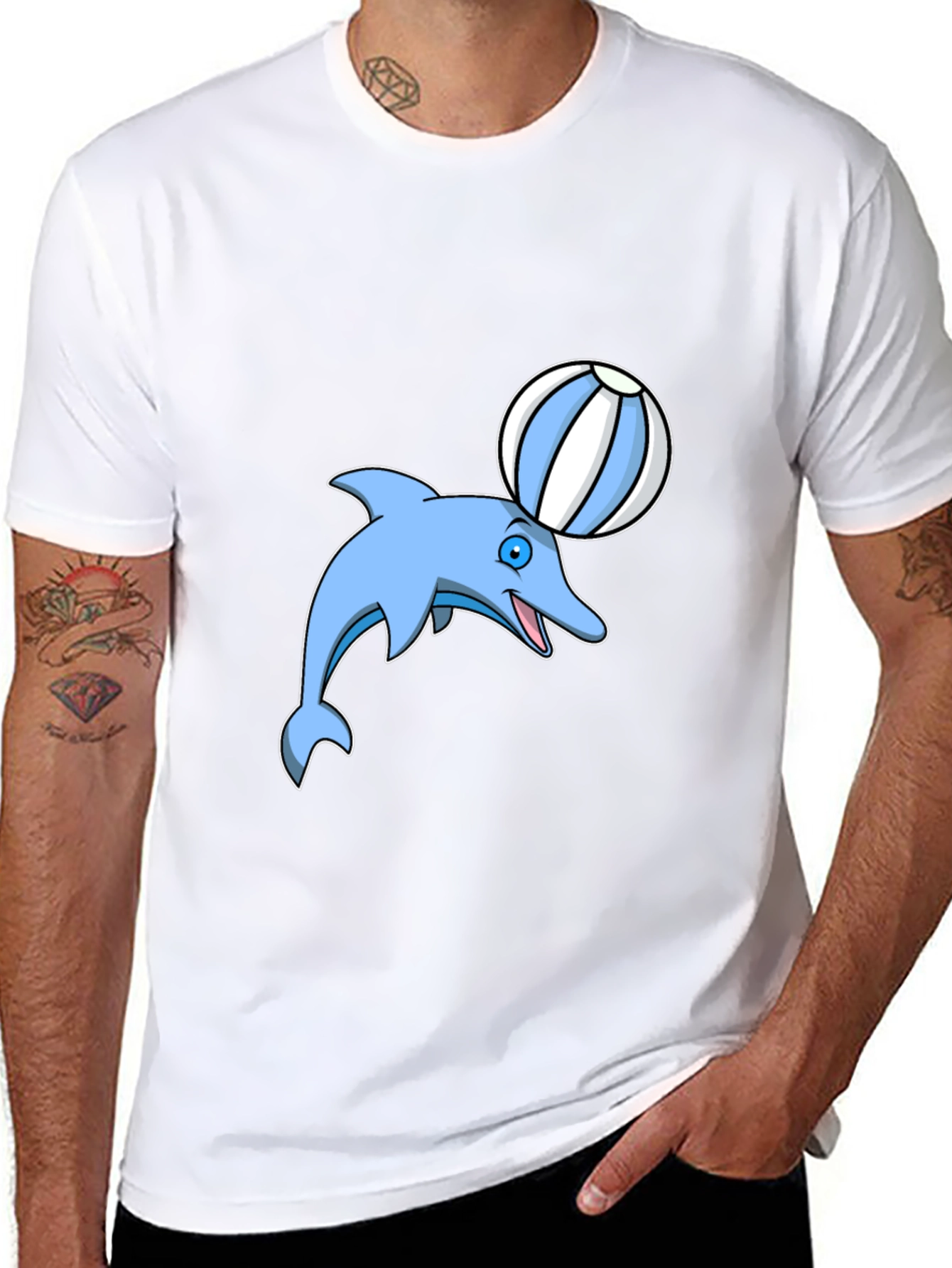 Dolphin Ball T-Shirt - Fun Design