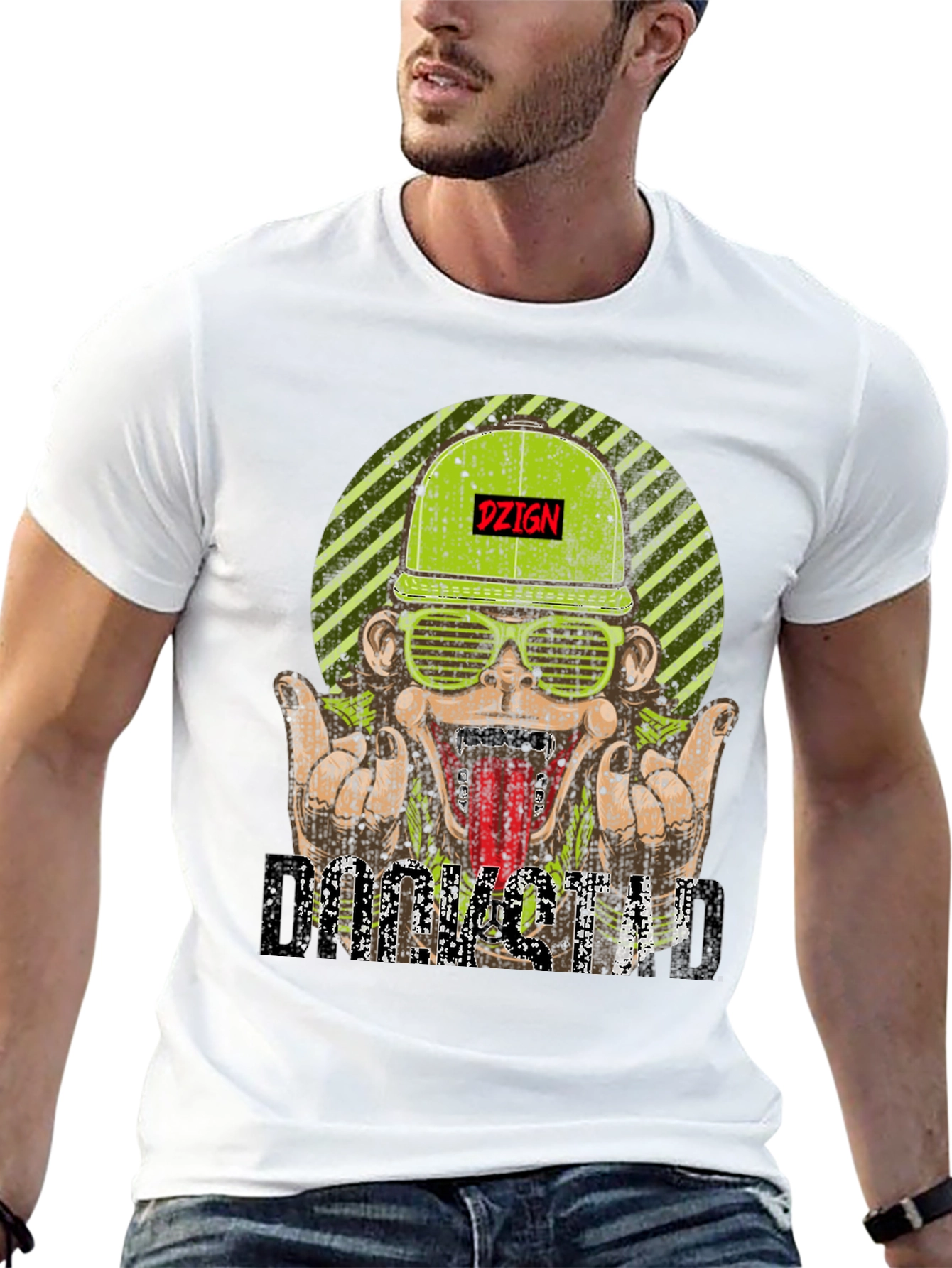 DZIGN Rocksta Graphic Tee - Black