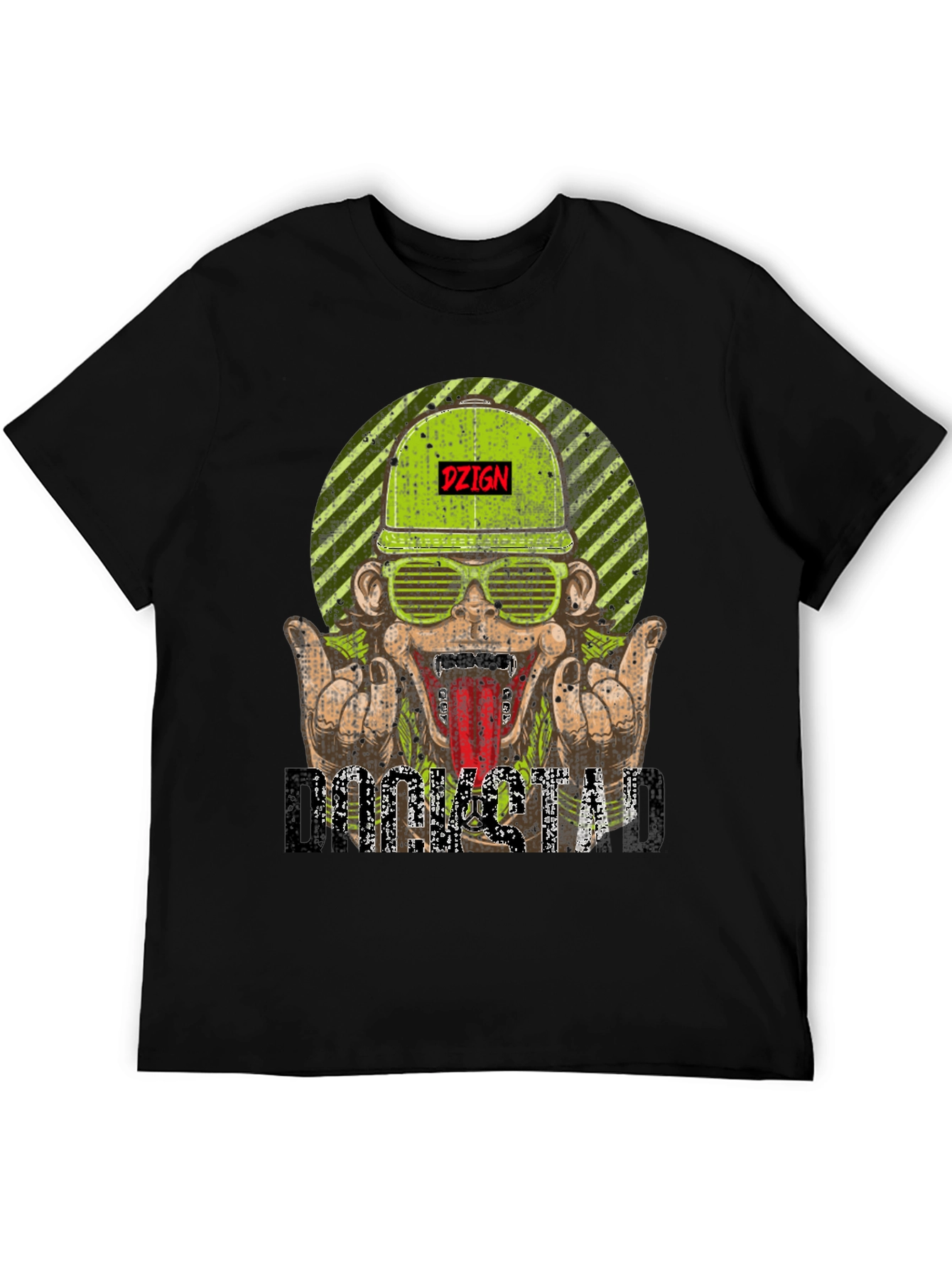 DZIGN Rocksta Graphic Tee - Black