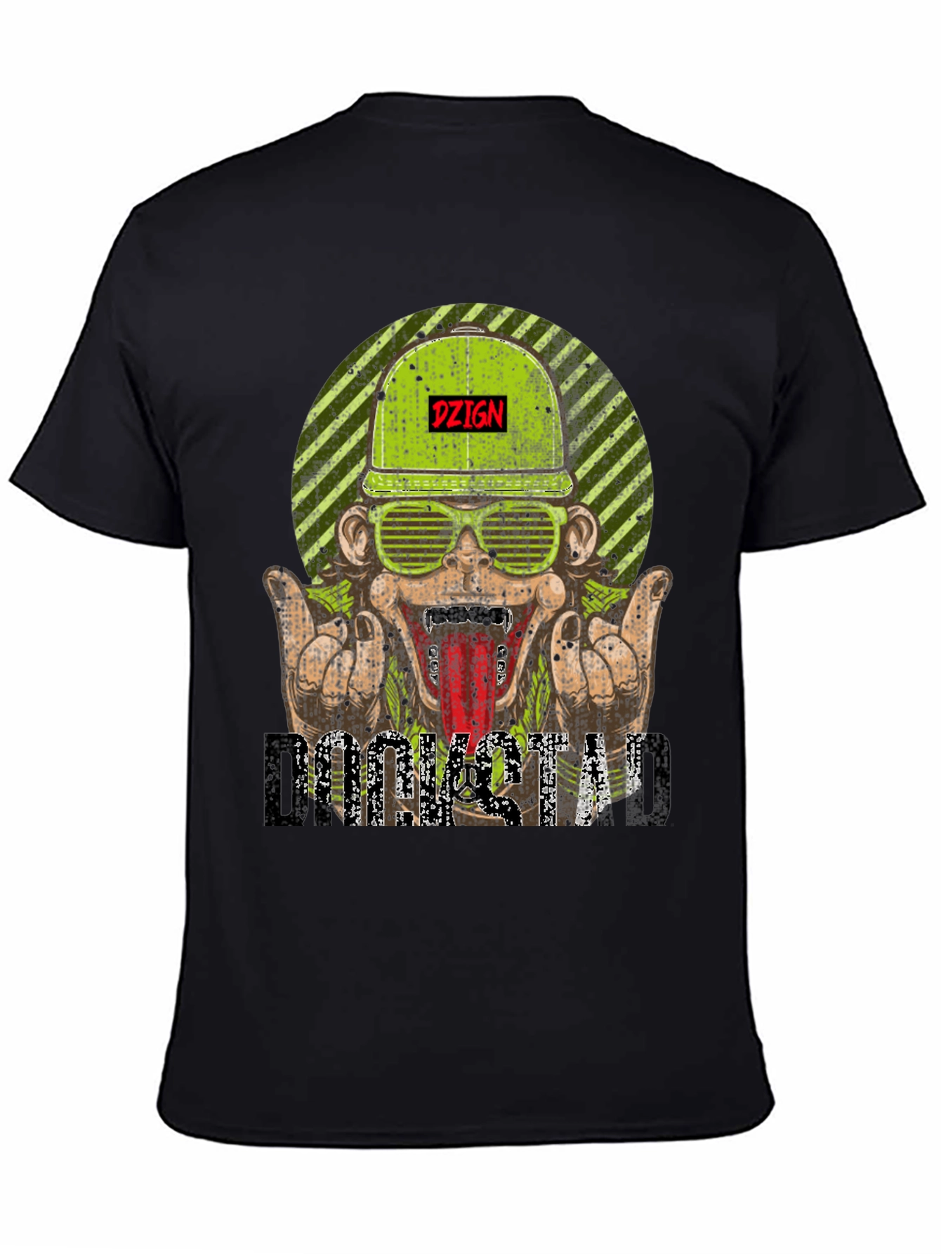 DZIGN Rocksta Graphic Tee - Black