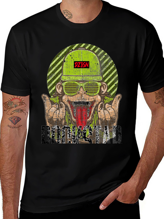 DZIGN Rocksta Graphic Tee - Black