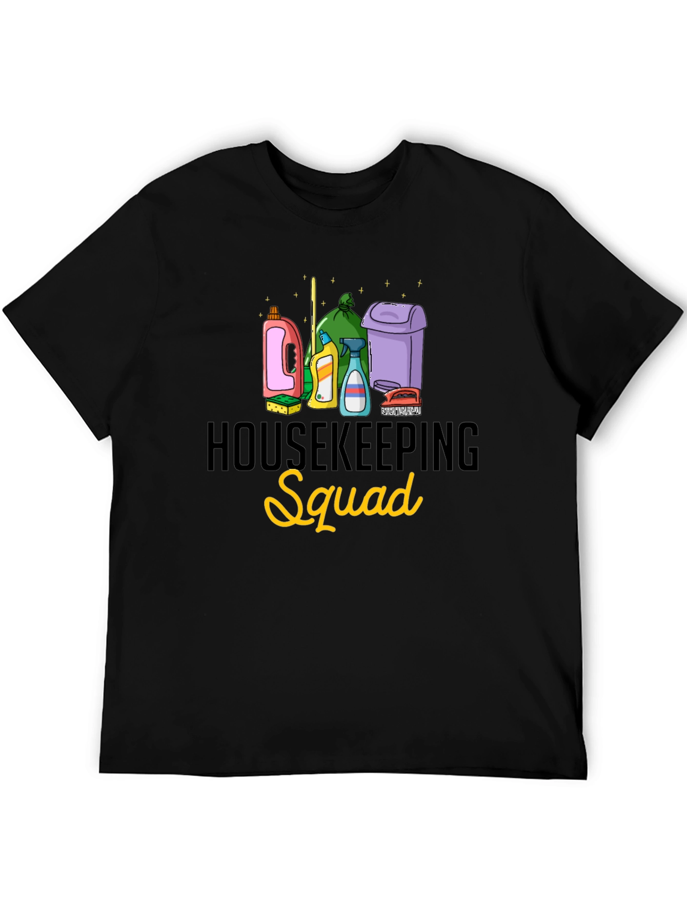 Housekeeping Squad Black T-Shirt