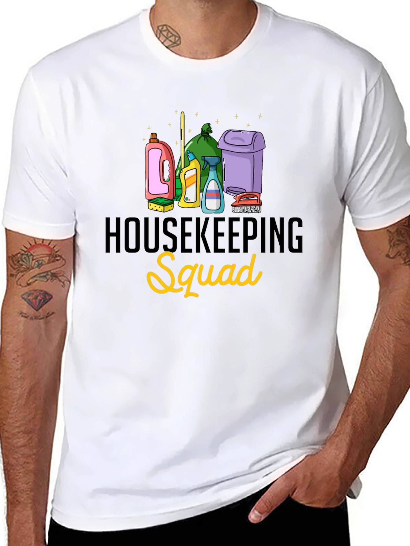 Housekeeping Squad Black T-Shirt
