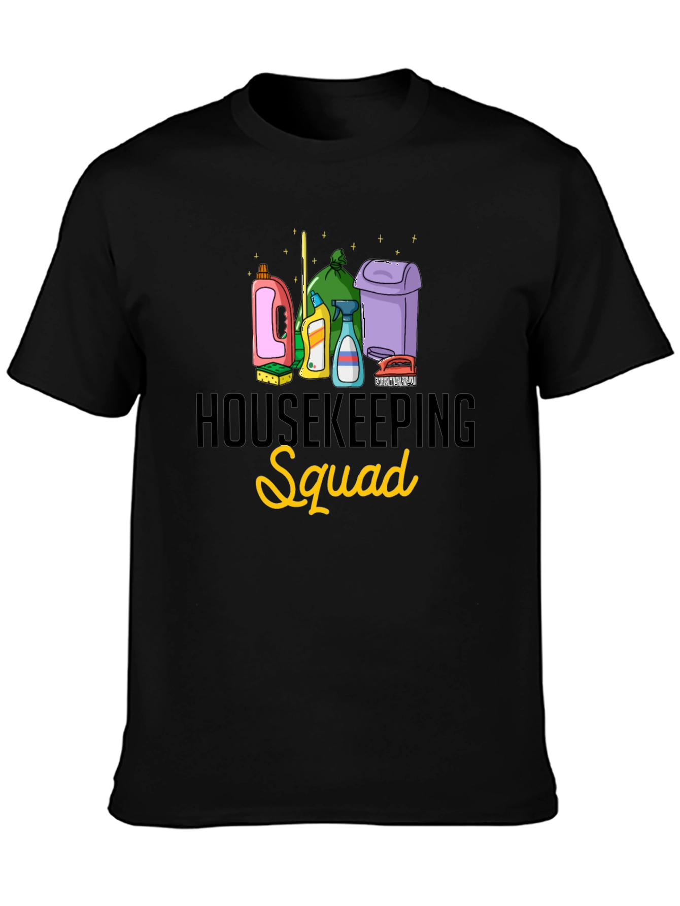 Housekeeping Squad Black T-Shirt