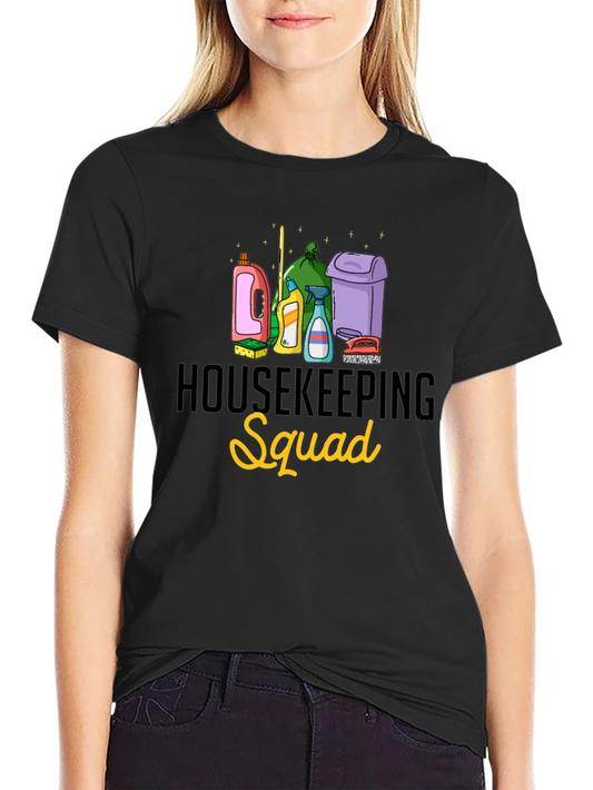 Housekeeping Squad Black T-Shirt
