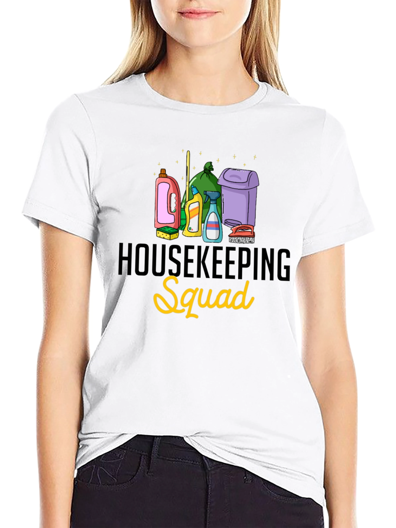 Housekeeping Squad Black T-Shirt