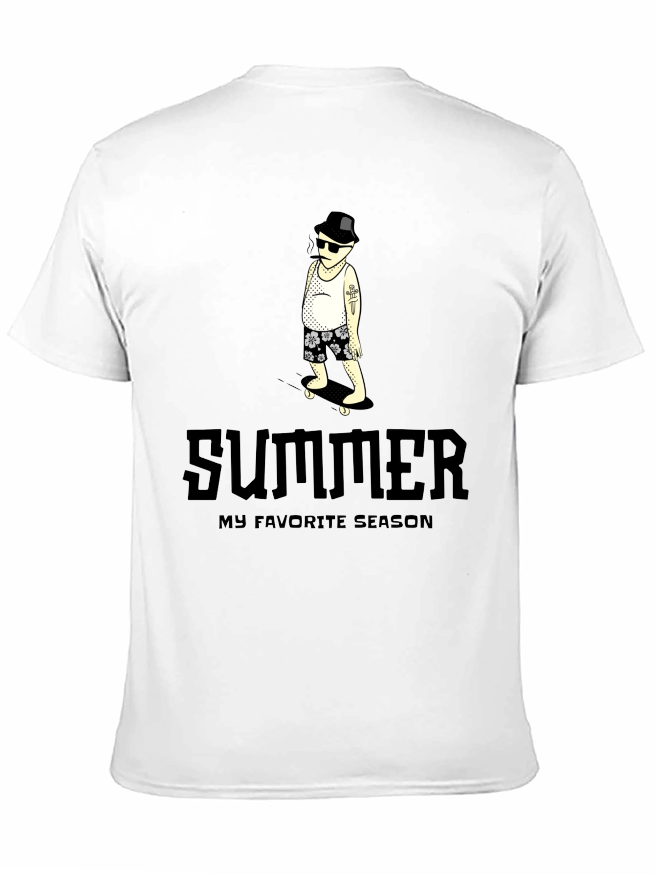 Summer Favorite Season Graphic Tee - Black
